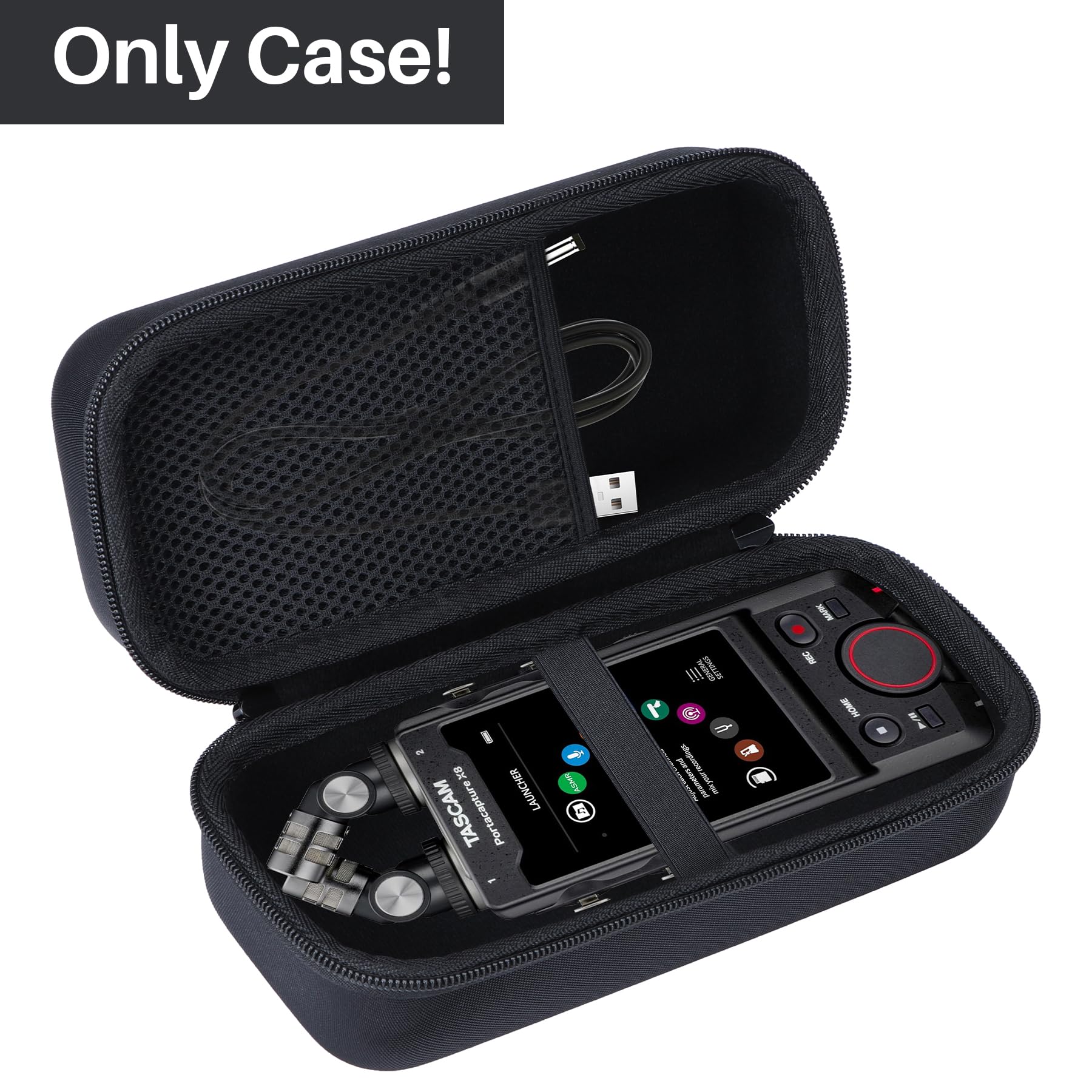 Lebakort Dur Étui Housse Cas pour Tascam Portacapture X8 Enregistreur Portable