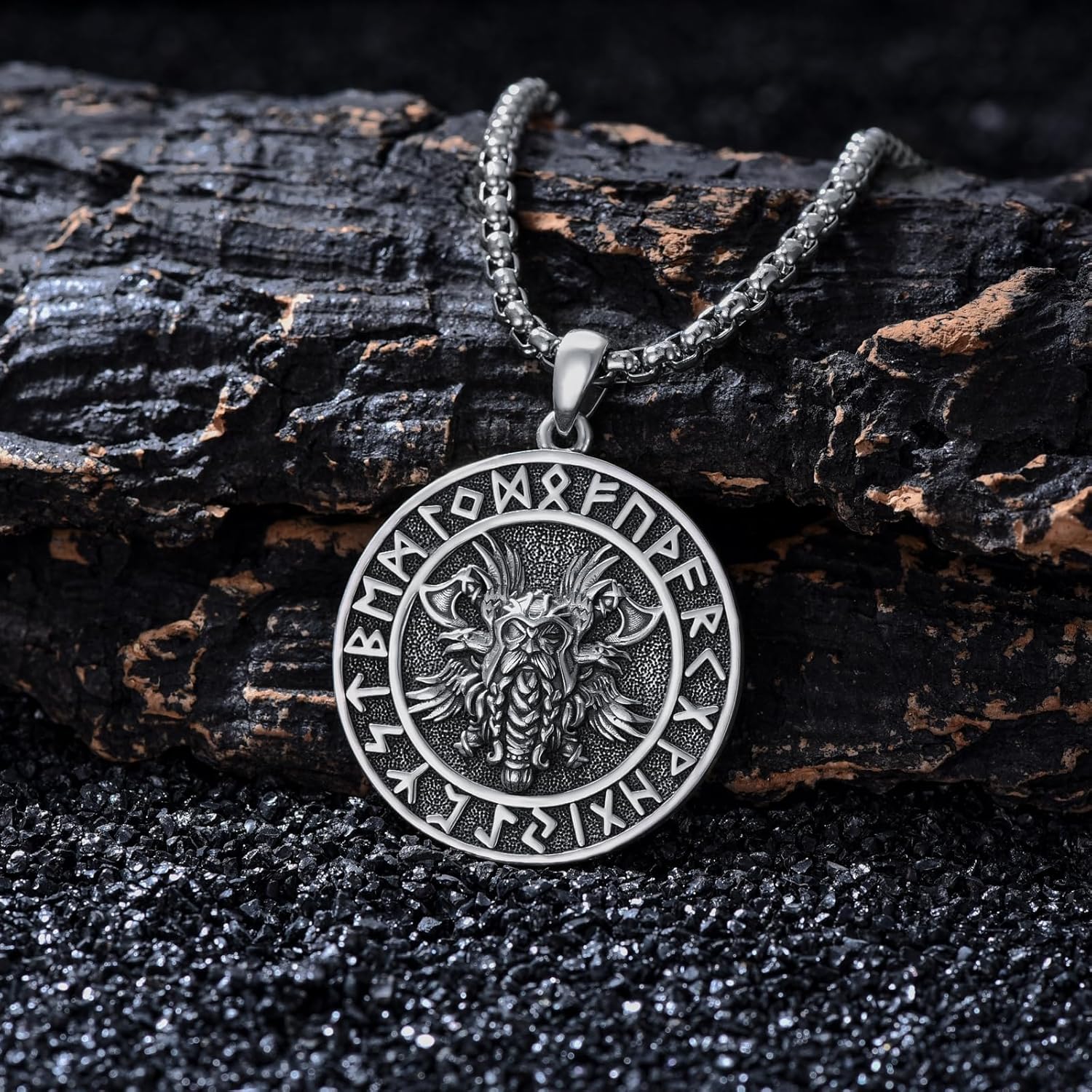 Viking Necklace for Men 925 Sterling Silver Viking Norse Pagan Jewelry Gifts for Women - Image 3