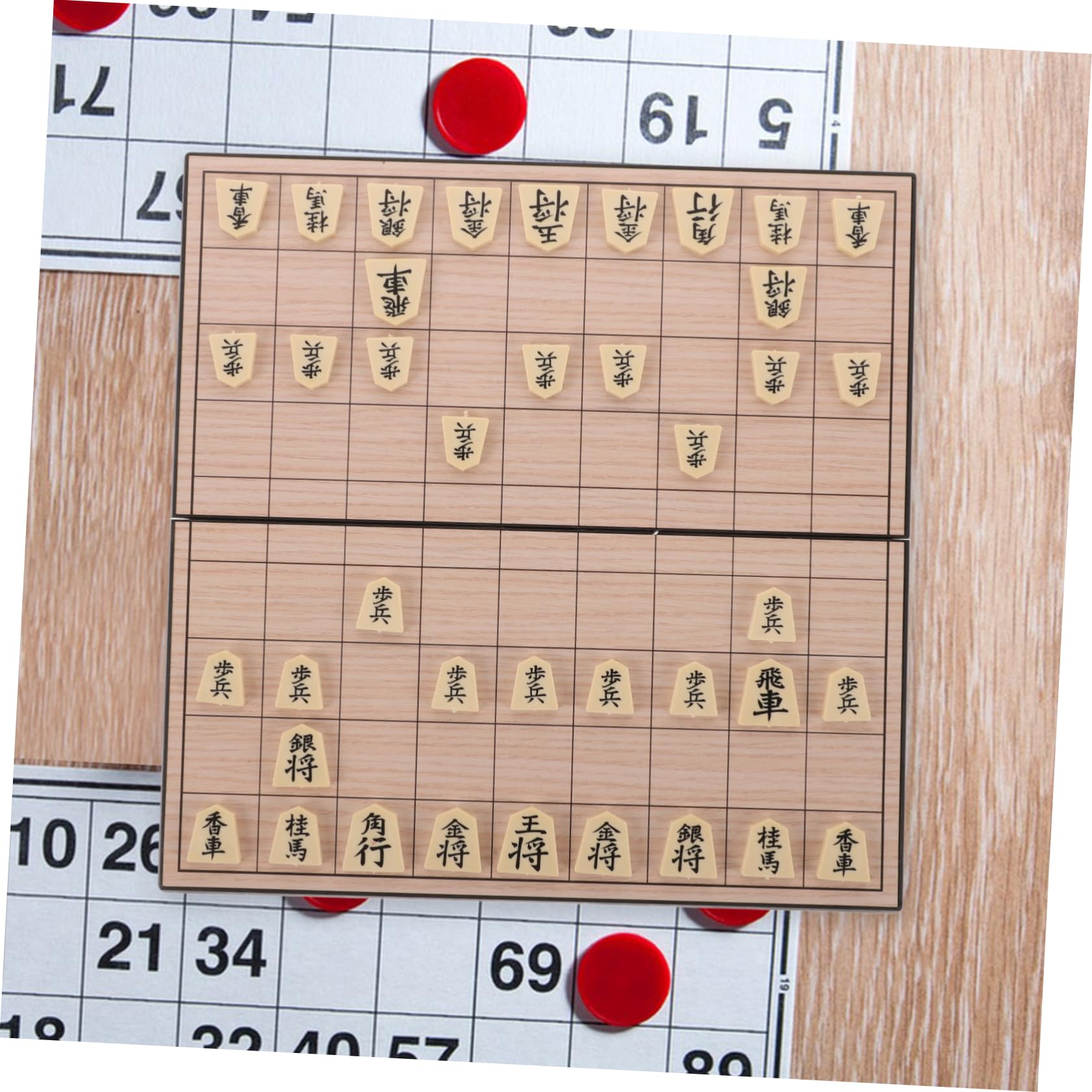 Juego de Ajedrez Japonés Plegable Magnético en PS, Formato Portátil