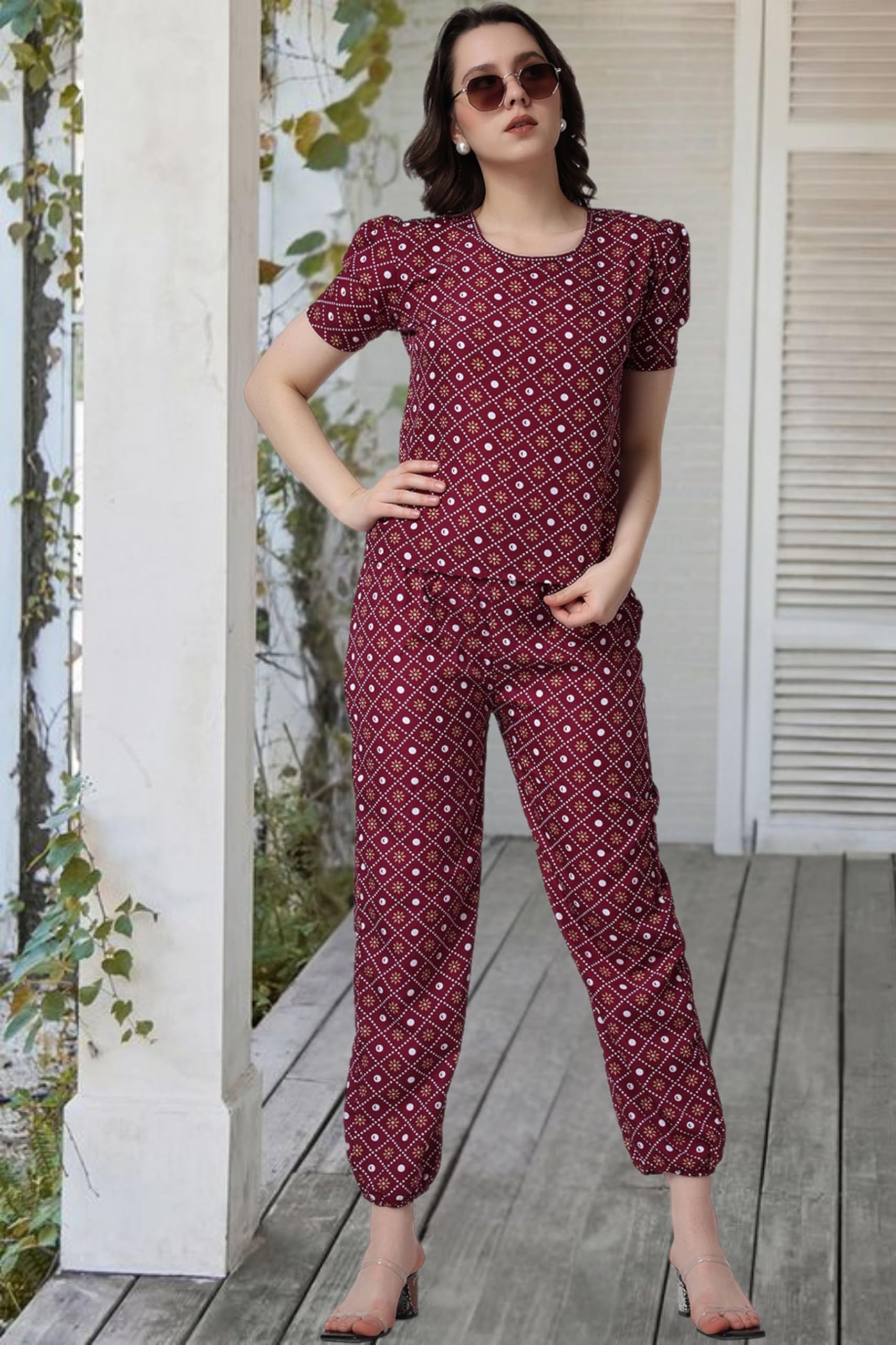 POPWINGS Conjunto de camiseta y pantalón deportivo para mujer con estampado de rayas rosas, ajuste holgado, estilo casual