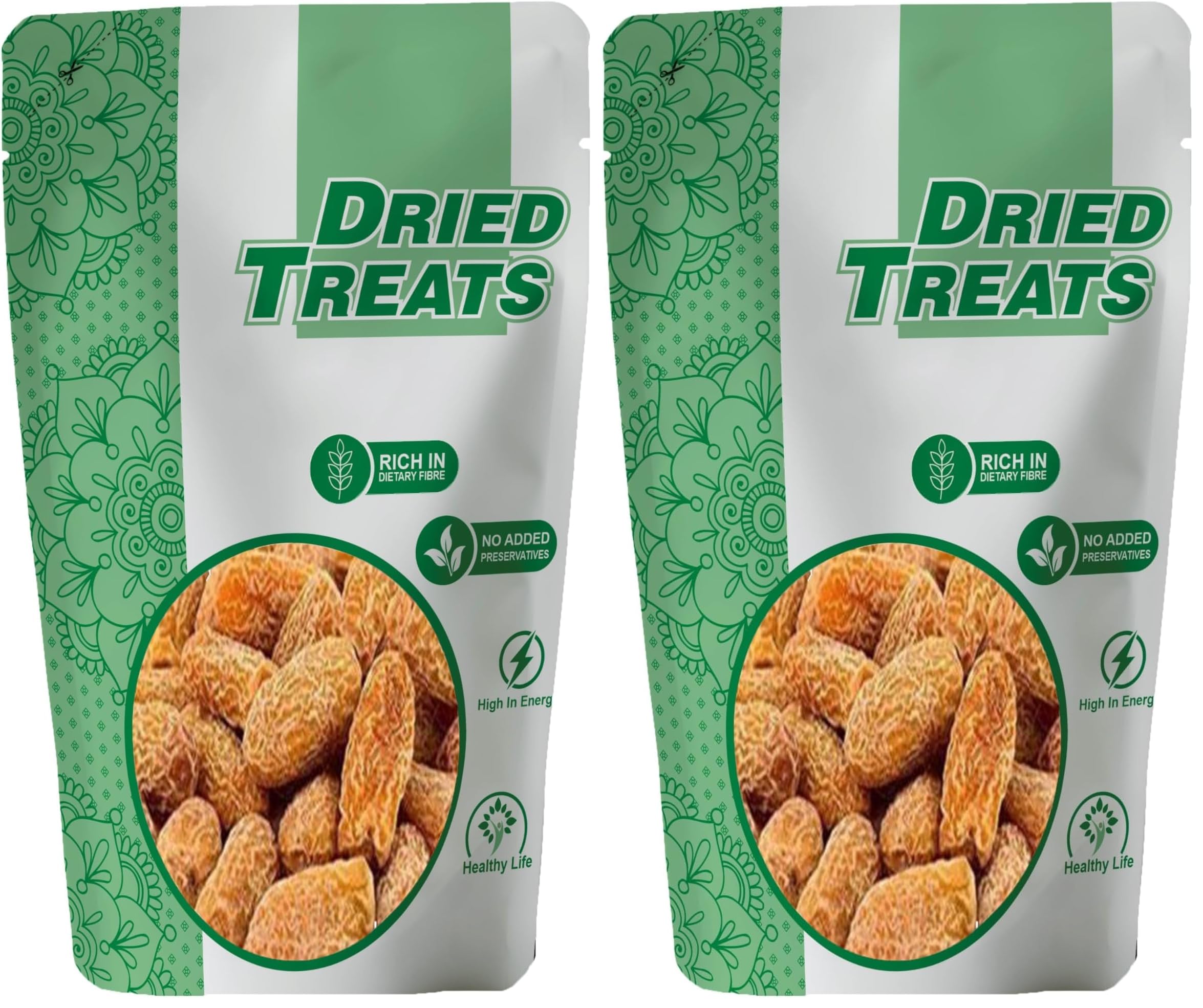 Dried Treats Dried Fruits Nuts And Seeds (Dried Chuara/Peela Sukha Khajoor, 200g) (Pack of 2)-image-42