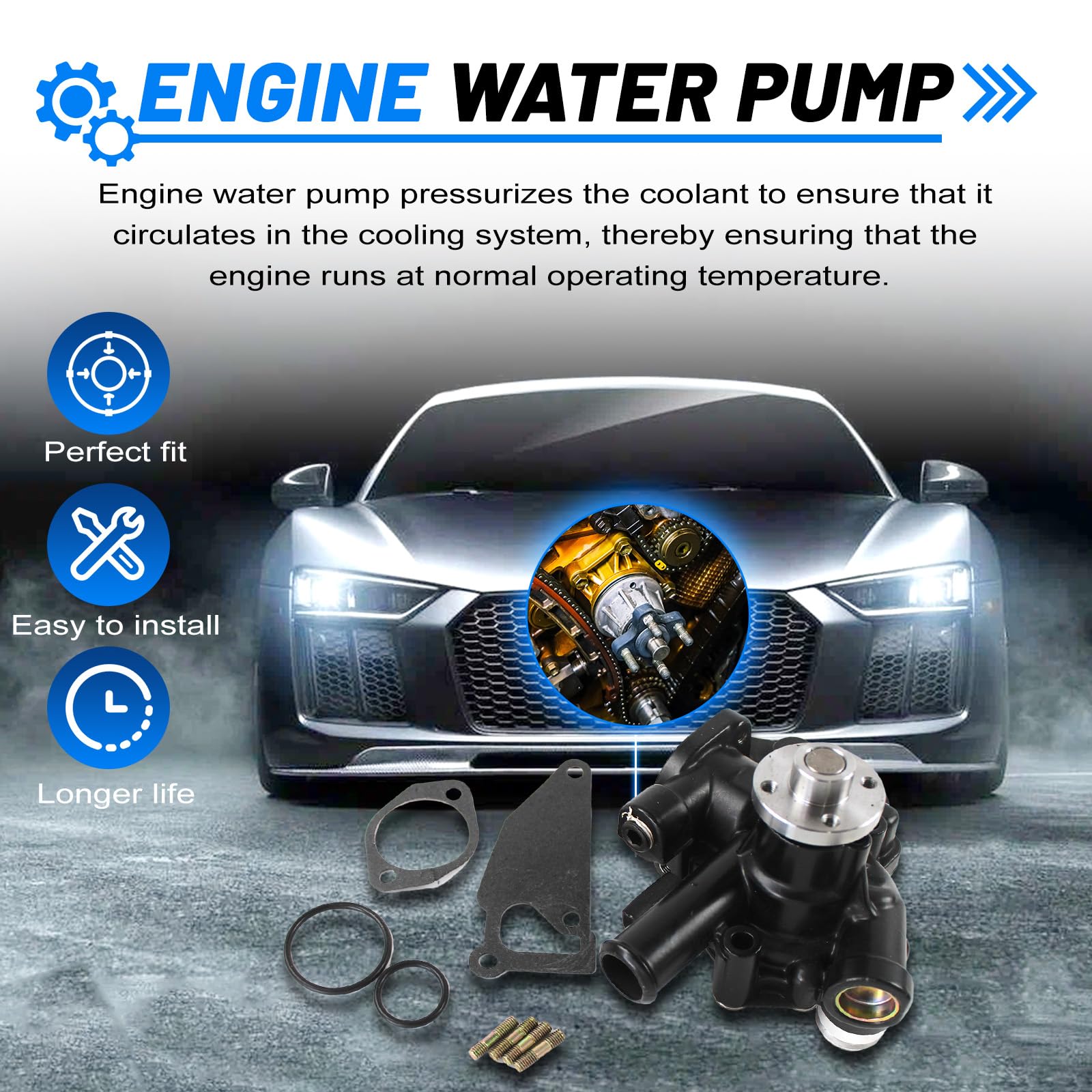 CHA ☆ cha Amazon.com: DEEGOOLY 13-2269 132269 Water Pump Fits for