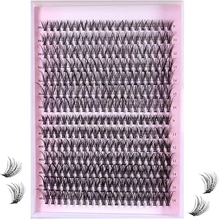 DIY Lash Extension Individual Full Volume Lashes 300Pcs Wispy Curly Clusters Lashes 30D 40D 9mm-16mm D Curl Natural False Lashes Extensions DIY at Home ，by Zovimi (30D+40D Lash Clusters)