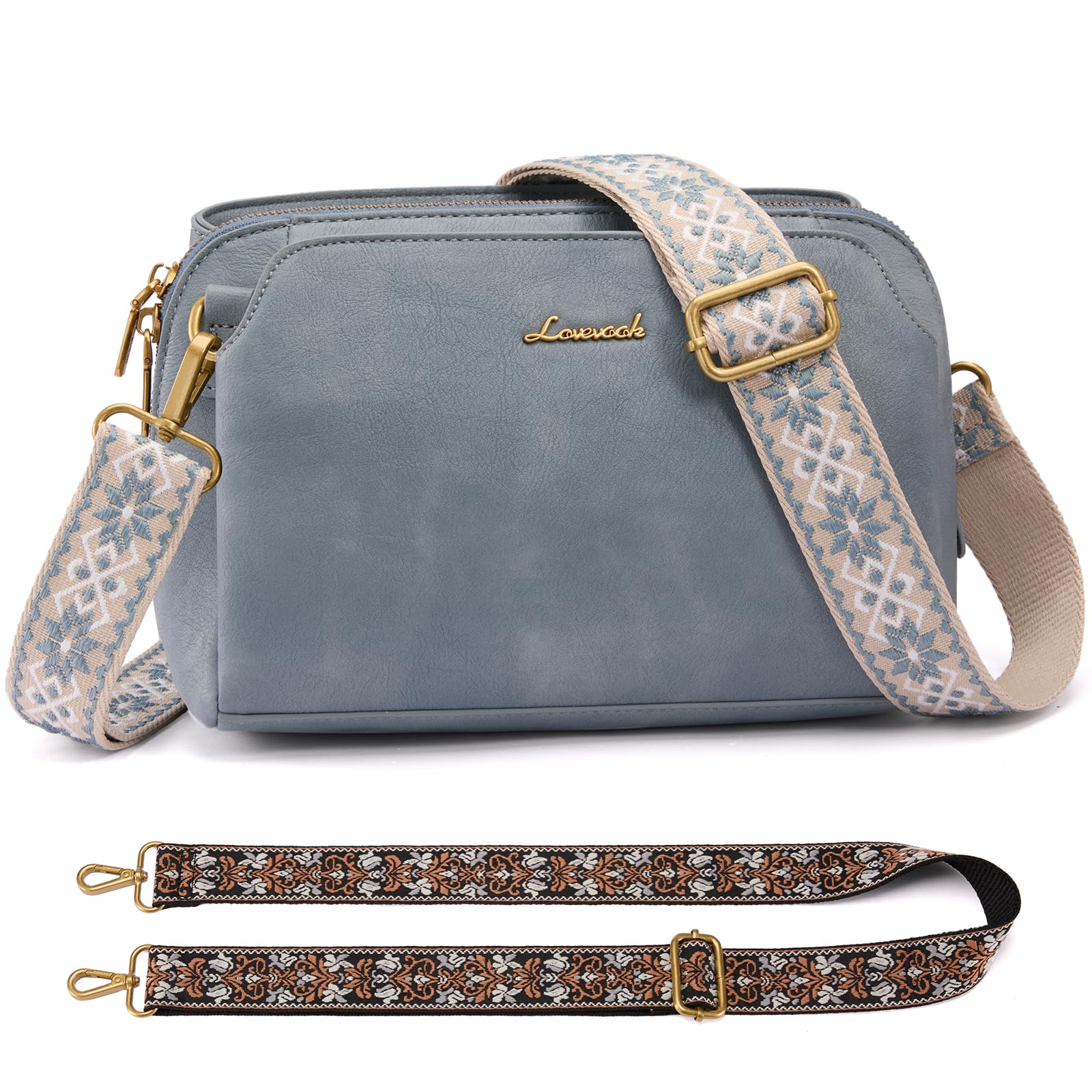 LOVEVOOK Umhängetasche Damen, Kleine Handtasche, Schultertasche Mittelgroß