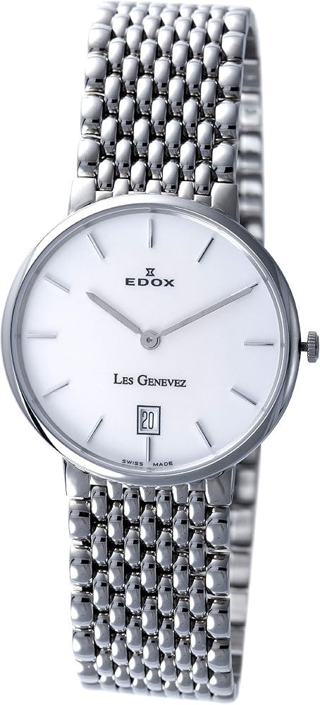 ʚ⟡.·ℓσνє✧︎*ɞ  Edox Men's 27021 3P AIN Les Genevez Polished Stainless Steel Slim