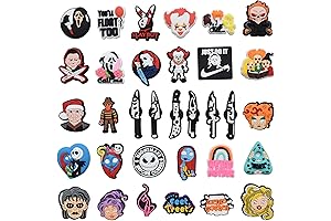 Halloween Pennywise Shoe Charms: Spooktacular Decor for Kids