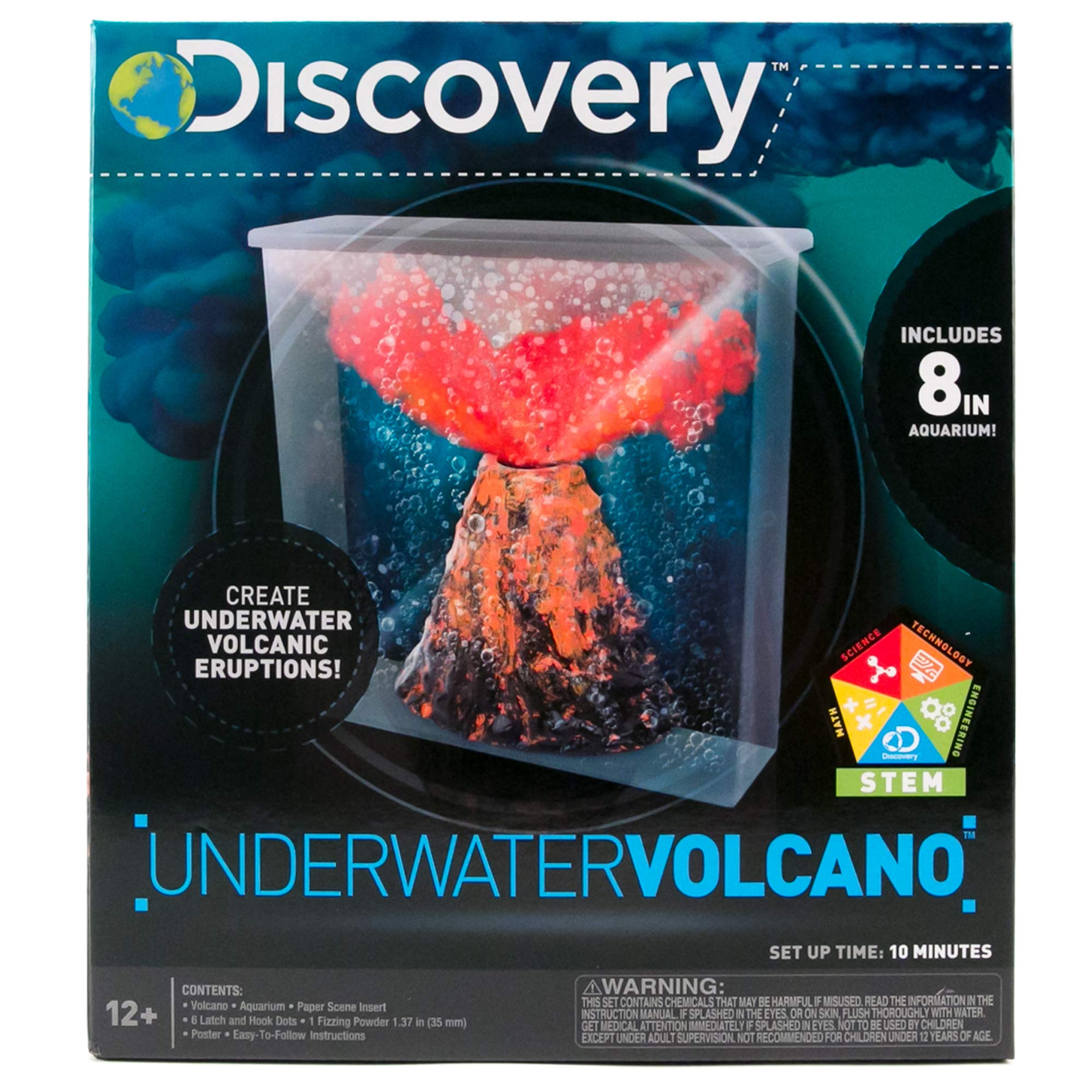 Discovery Under Water Volcano Eruption - Lava Eruption Experiment – DIY Volcano - STEM Science Kit for Kids Ages 8 And Up
