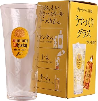 Amazon.co.jp: サントリー 角瓶×2本・角瓶オリジナルうすづくりグラス1