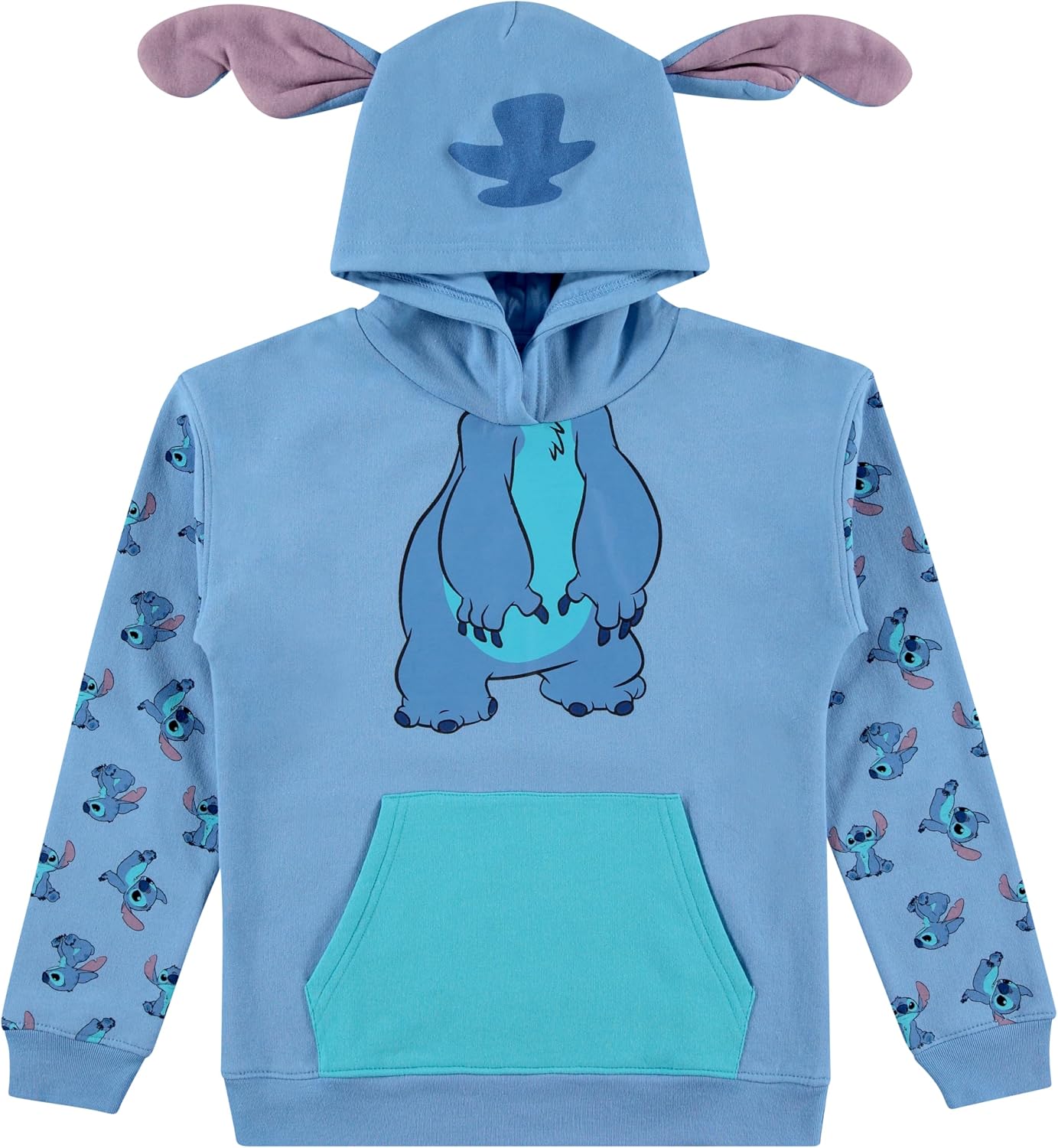 Disney Girls Lilo & Stitch Cosplay Hoodie Set - Stitch Hoodie and Shorts Set -Little and Big Girl Sizes 4-16