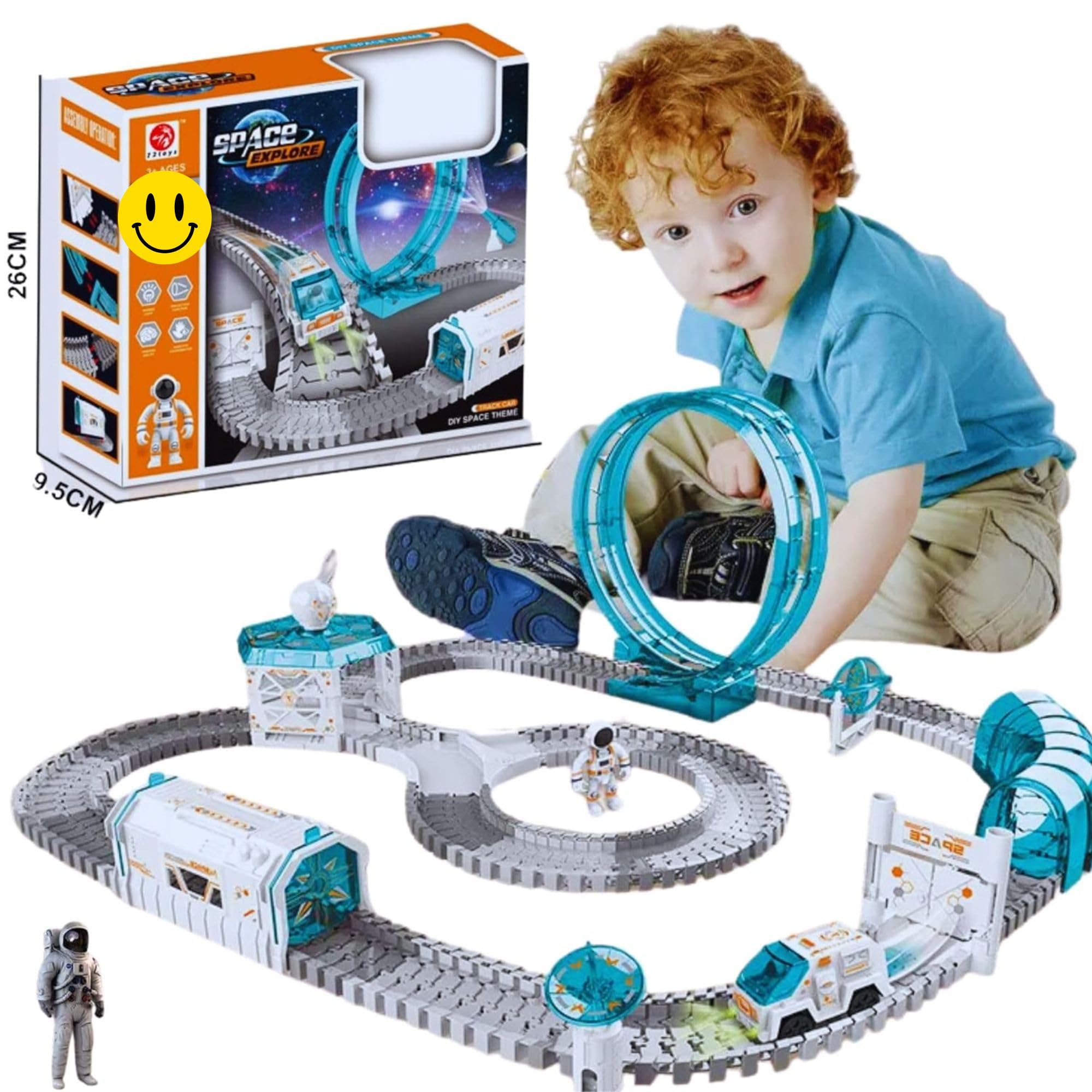 Mallexo Space Explore Train Toys for Kids With Mini Projector Adventure Toy Set for 3+ Year Old Boys Girls Astronaut Minifigures Robot Space Car Race Tracks for Children Railway Trains Track Set 143PC (B0CSK3VTYQ) Amazon Price History, Amazon Price Tracker