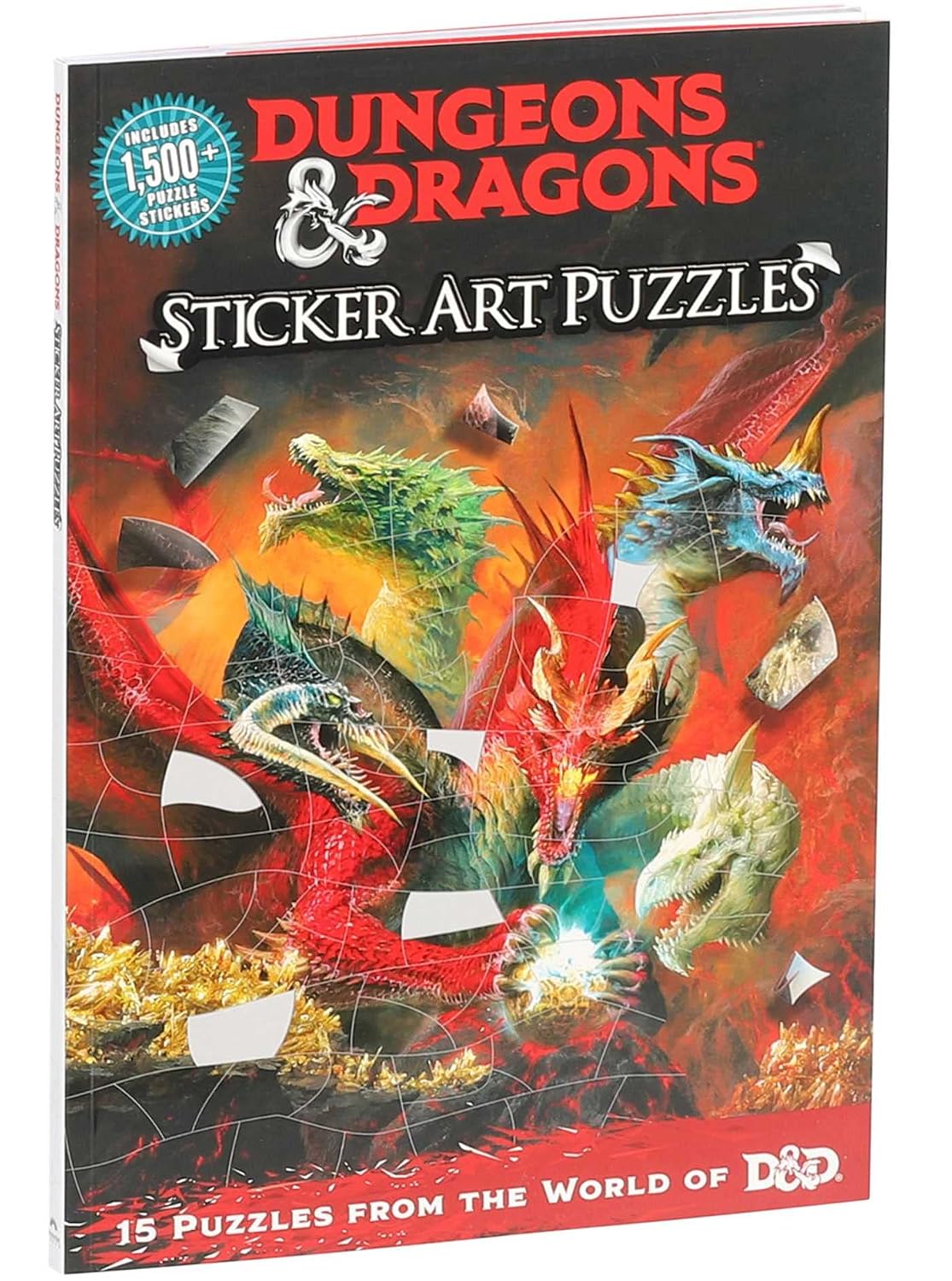 Dungeons & Dragons Sticker Art Puzzles      Paperback – Sticker Book, January 17, 2023