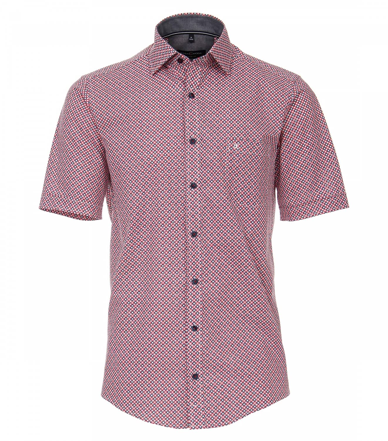 903416500 Men's Shirt with Shirt Collar Breast Pocket Button Placket Cotton