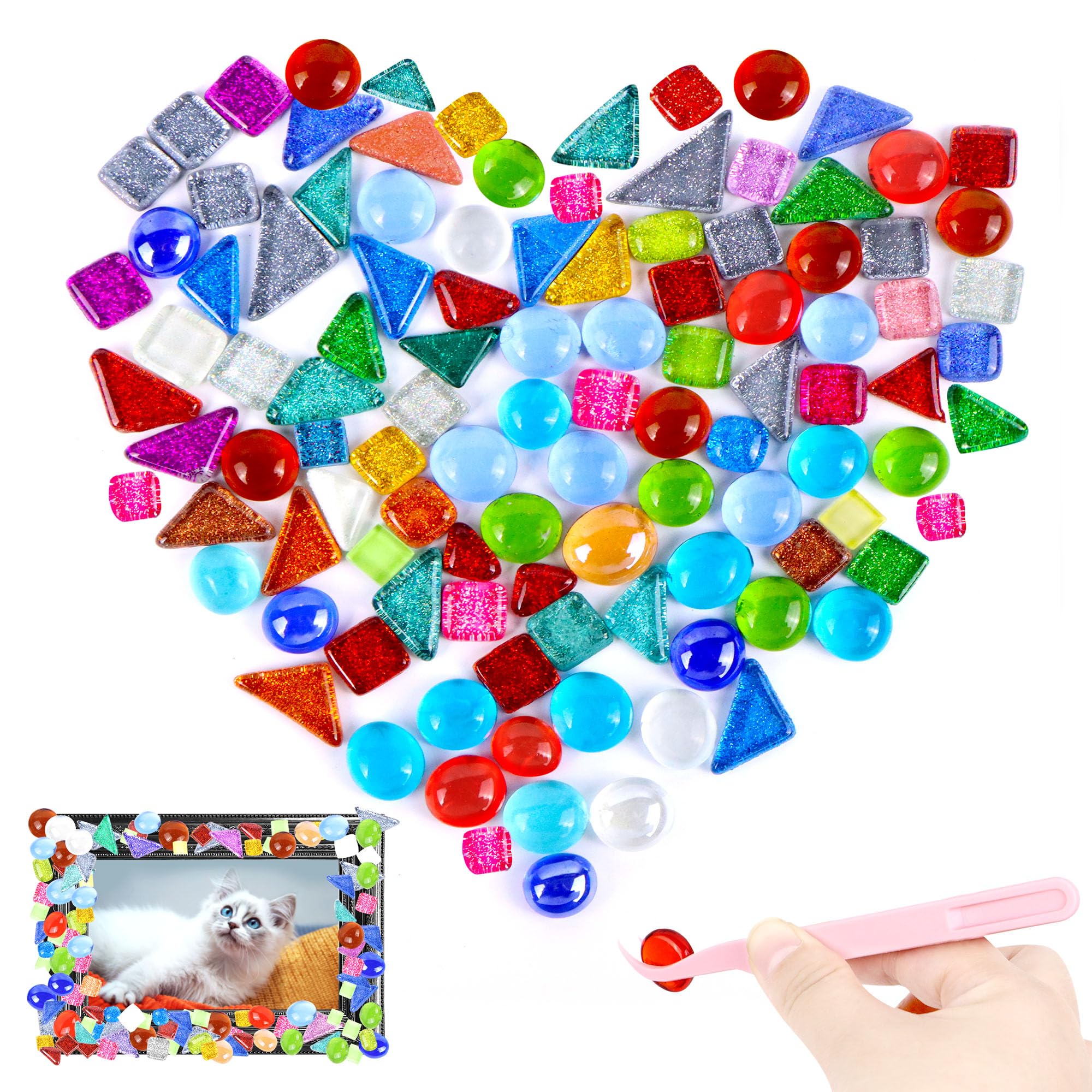 Azulejos De Cerámica Irregulares Para Mosaico DIY - 200g, Varios Colores, Manualidades