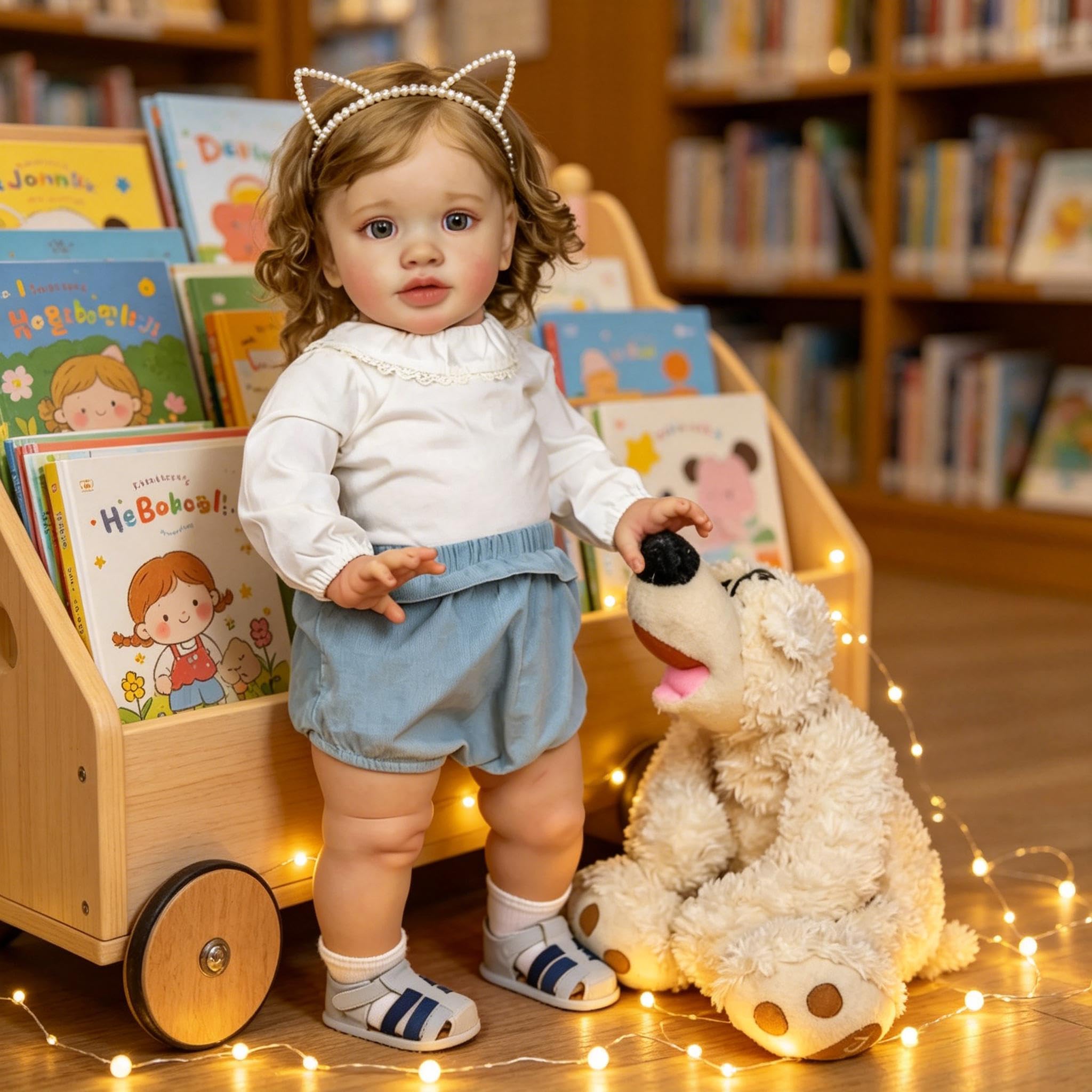 Realistische Reborn Kleinkind Puppen Mädchen 26 Zoll 66 cm Große Größe Reborn Babypuppen, Lebensecht Babypuppe Weicher Stoffkörper, Lebhafte Silikon Baby Puppe für Kinder