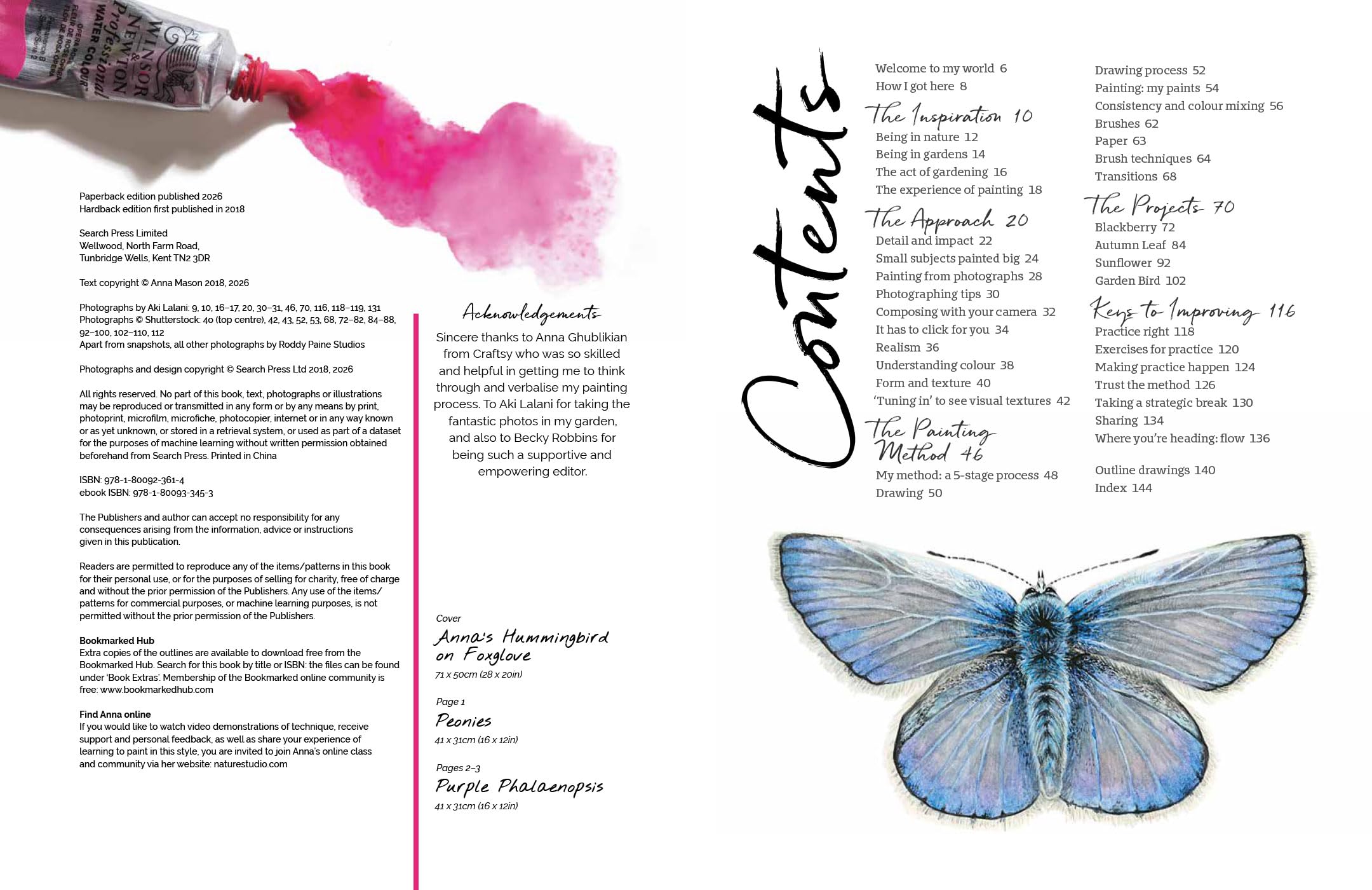 Anna Mason's Watercolour World (paperback edition): Create Vibrant, Realistic Paintings Inspired by Nature