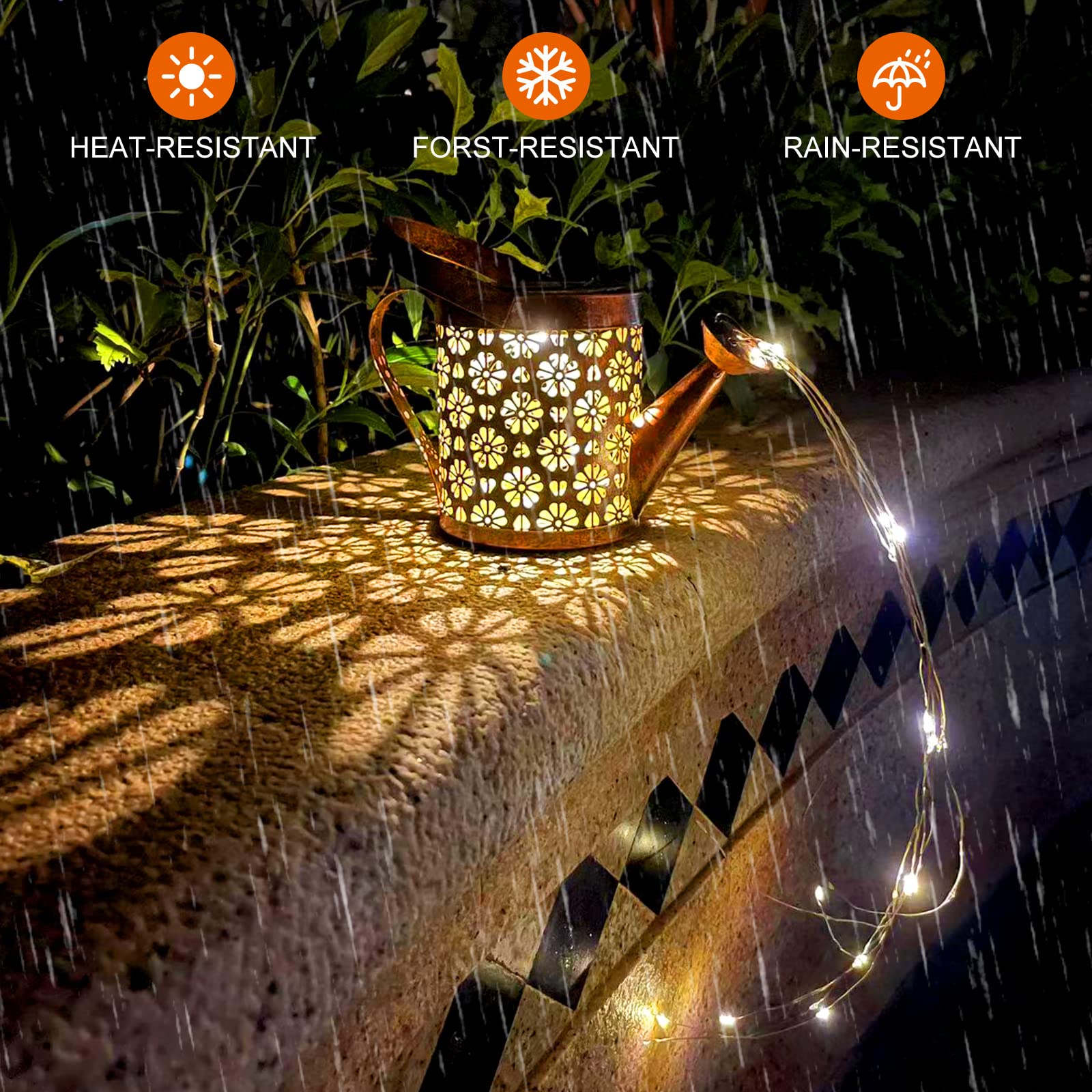 Watering Can Solar Lights Outdoor Garden - Image 3