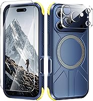 Vista 57 de Funda magnética para iPhone 15, resistente a las caídas, sensación de piel mate, a prueba de golpes, delgada, negro mate