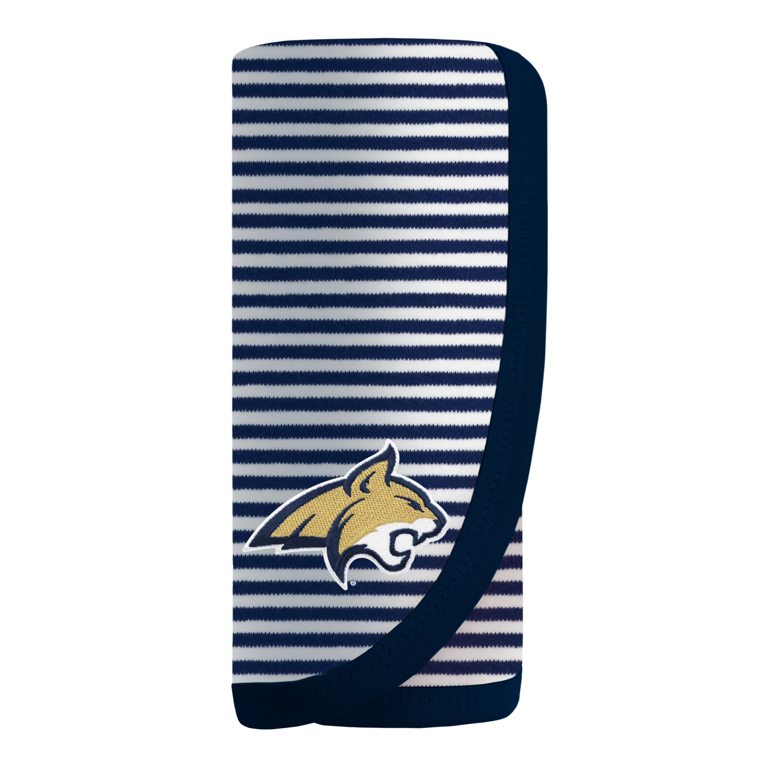 Creative Knitwear College Baby NCAA Infant Striped/Solid Blanket, Unisex, One Size 37.5 X 33.5