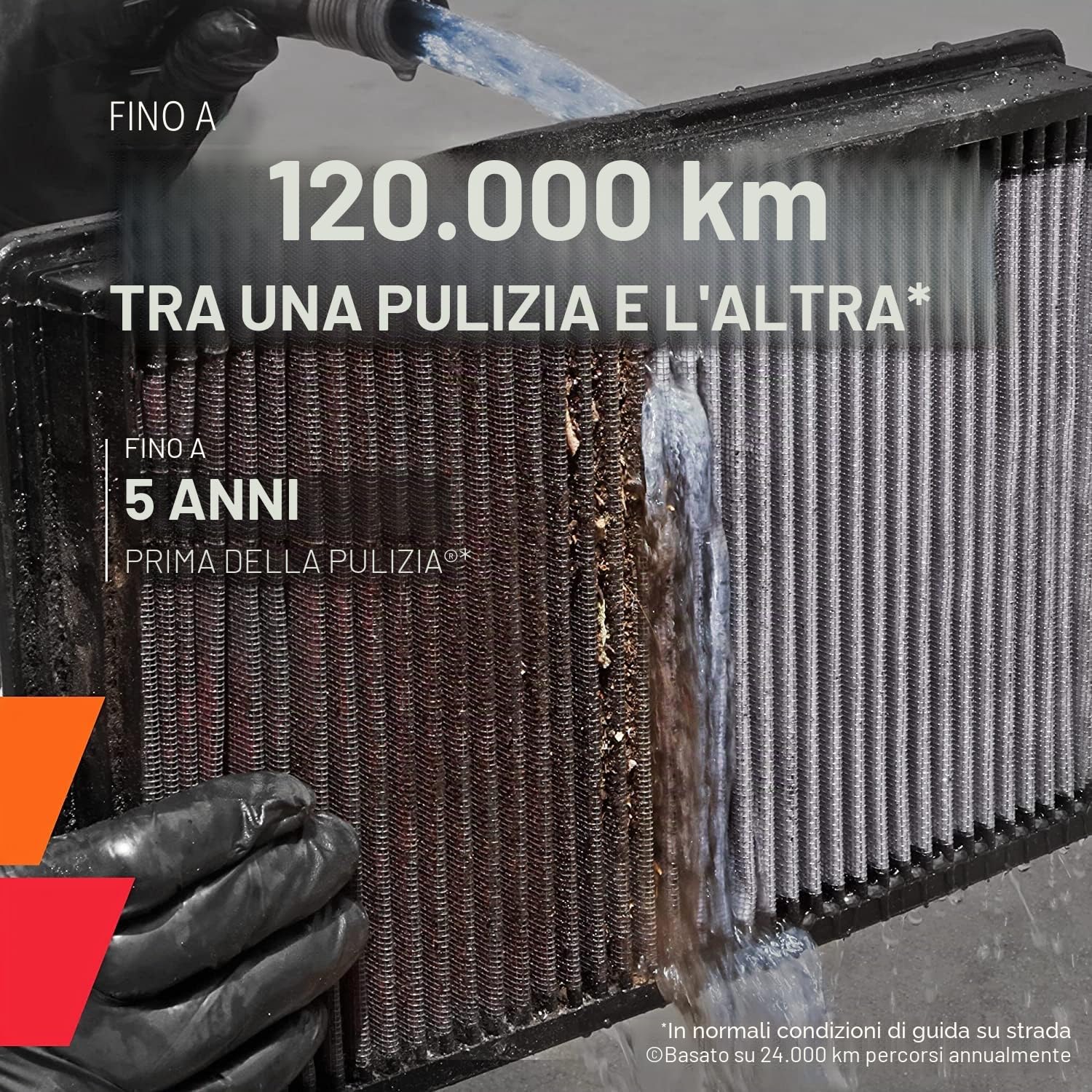 K & N 33 – 3037 Filtro ad Aria, rosso