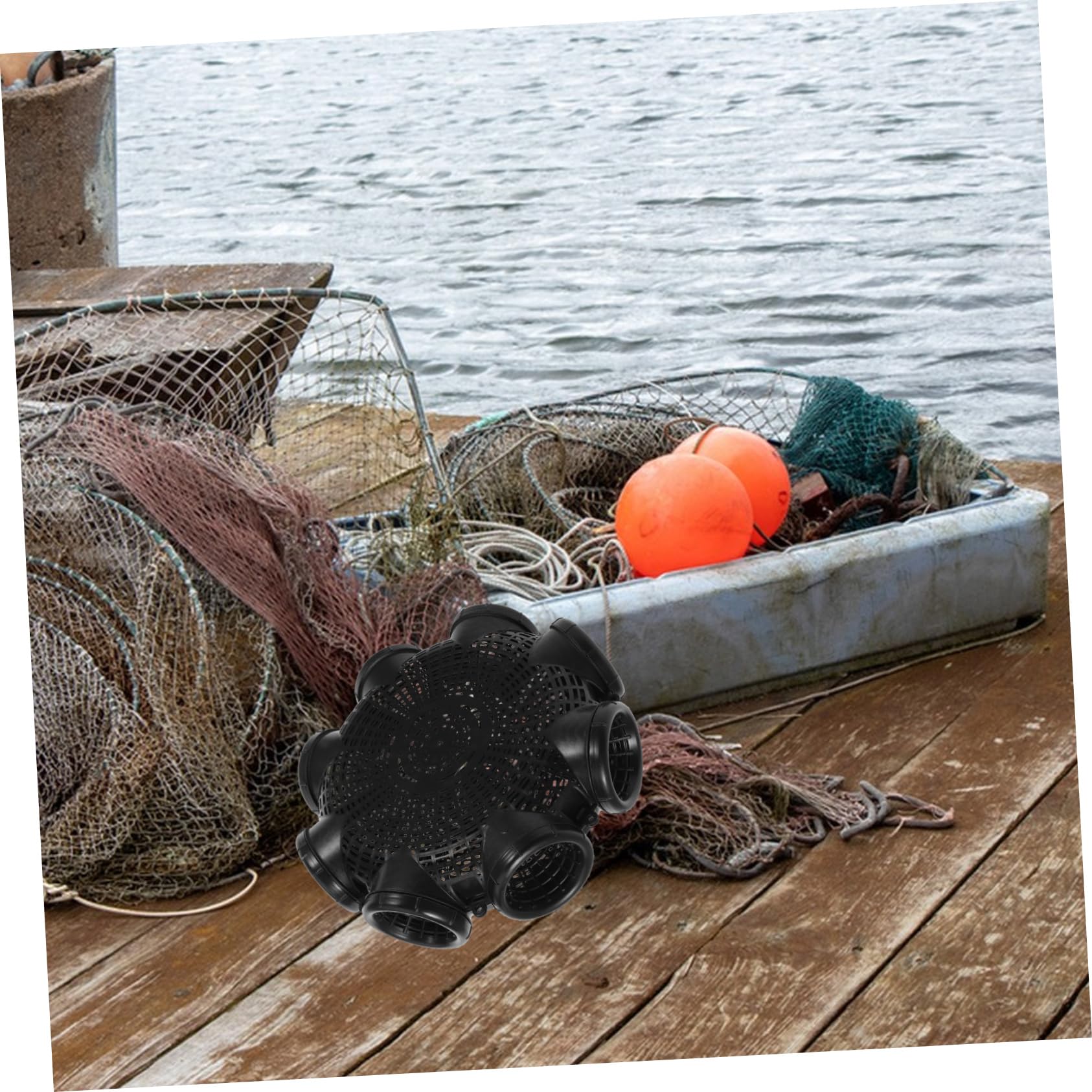 Toyvian Fischfalle Material Tragbarer Köderkäfig für Effektives Angeln Leicht mit Durchdachtem Design für Besseren Fischfang für Outdoor