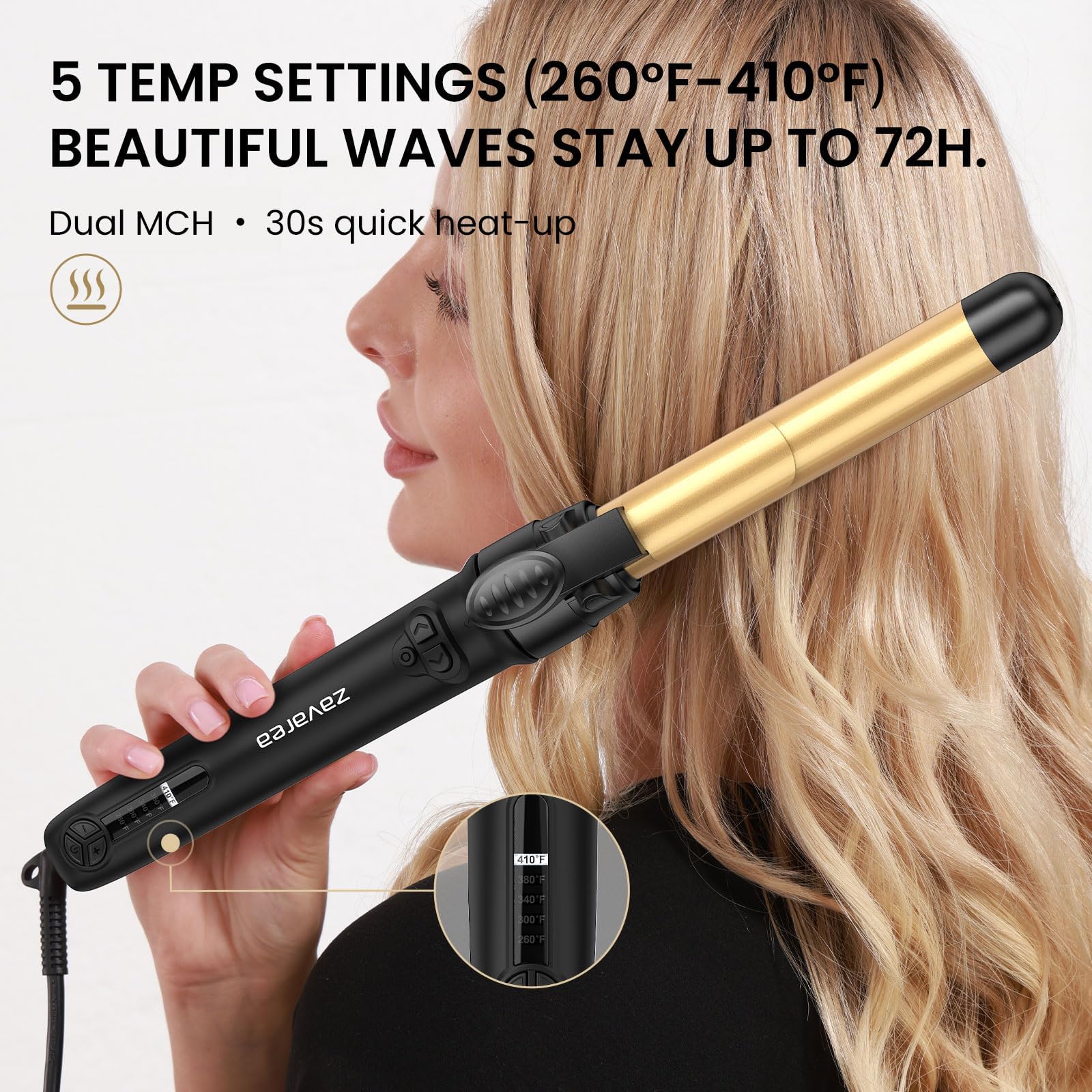 Automatic Rotating Curling Iron Set with 3 Ceramic Barrels