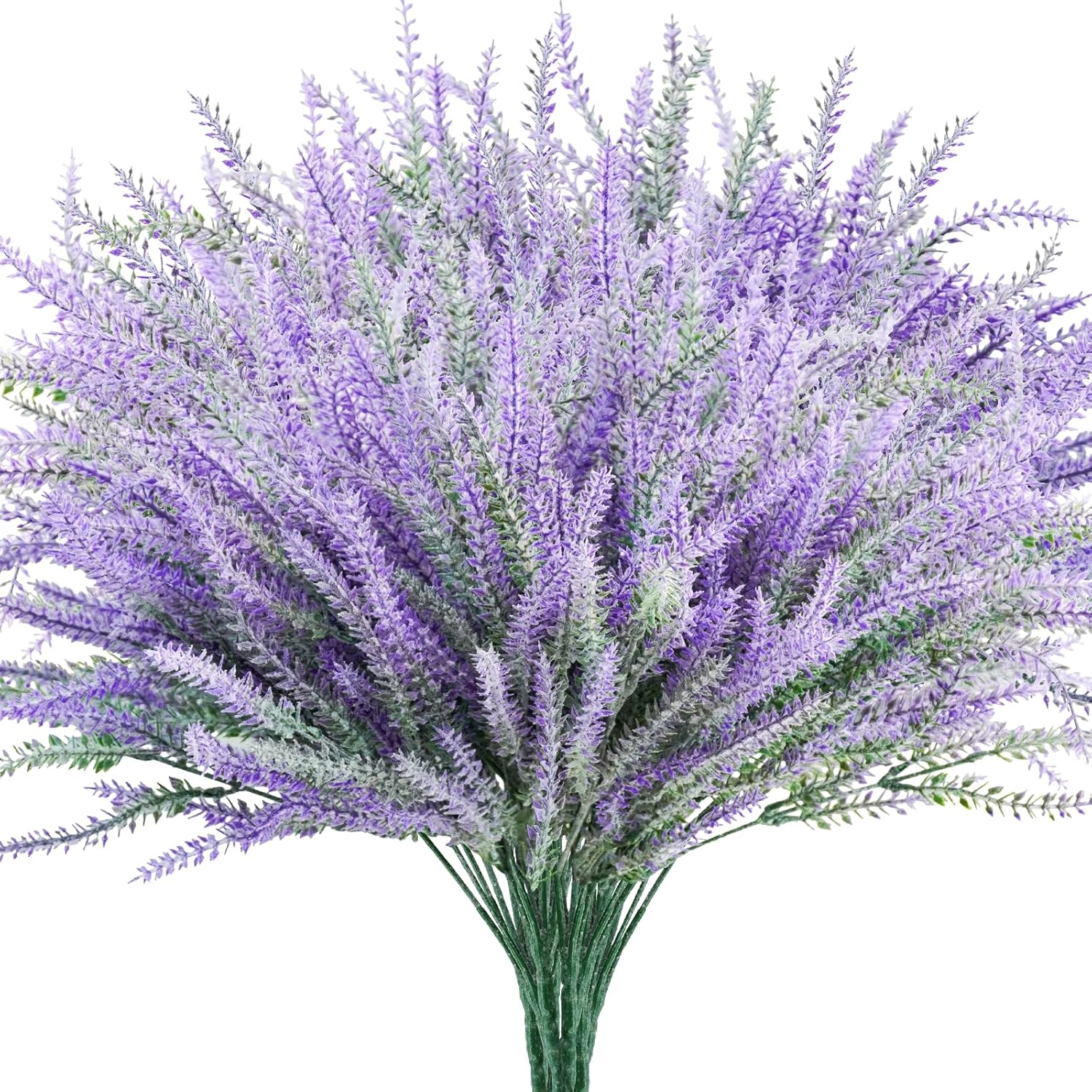 30 Bundles Artificial Lavender Outdoor, 14.5" UV Resistant Faux Plants Outdoor Greenery Stems No Fade Plastic Fake Flowers for Window Garden Office Patio Porch Decor - Image 8