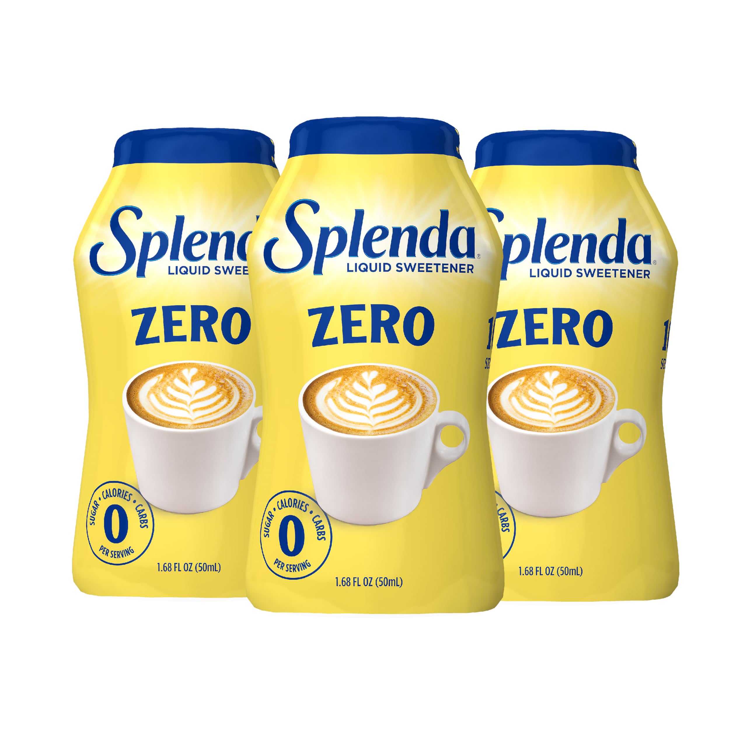 LIQUID Zero Calorie Sweetener drops, 1.68 Ounce Bottle (Pack of 3)