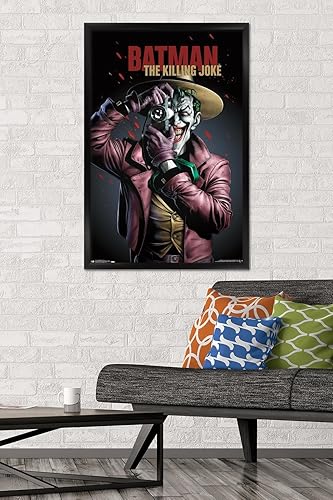 Miniatura 2 de Trends International DC Comics Movie - The Killing Joke - Póster de pared de arte clave, 22.375 x 34 pulgadas, versión enmarcada negra