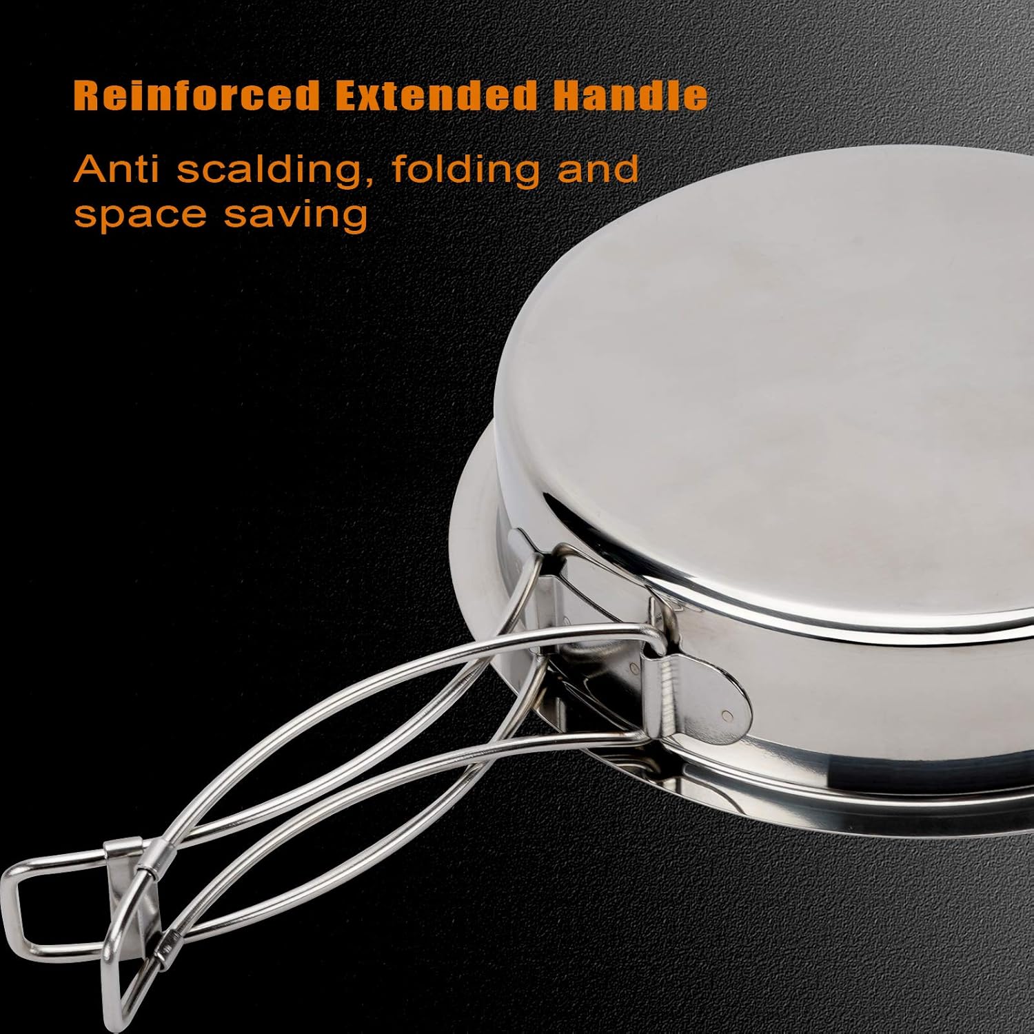 3 Pc Stainless Steel Camping Cookware, Leak Proof Lunch Box, Outdoor Mess Kit for Outdoor Hiking Picnic, Camping,BBQ Beach : Sports & Outdoors