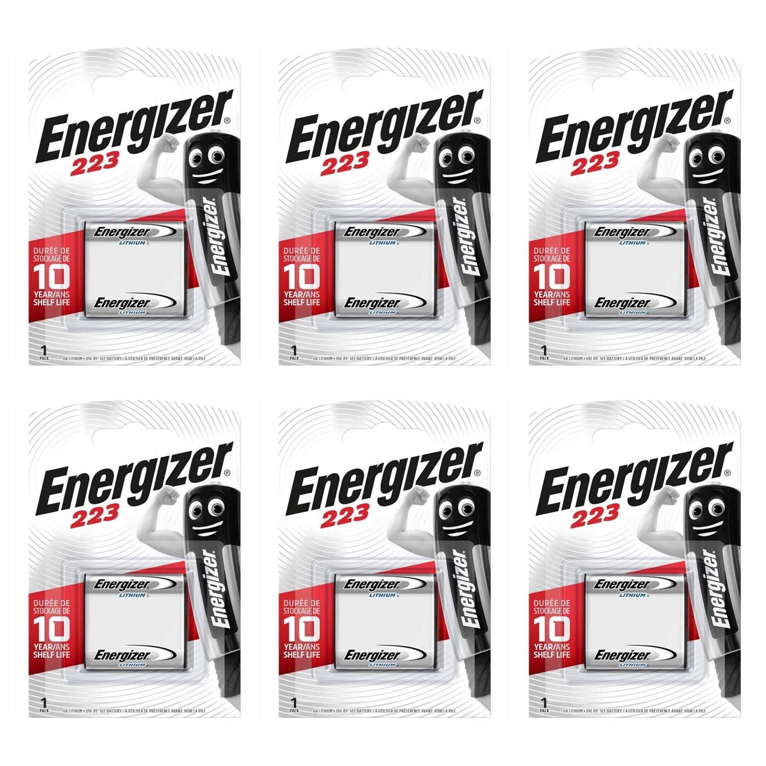 Energizer – Juego de 6 juegos de 1 pila litio 223 CR-P2 6 V