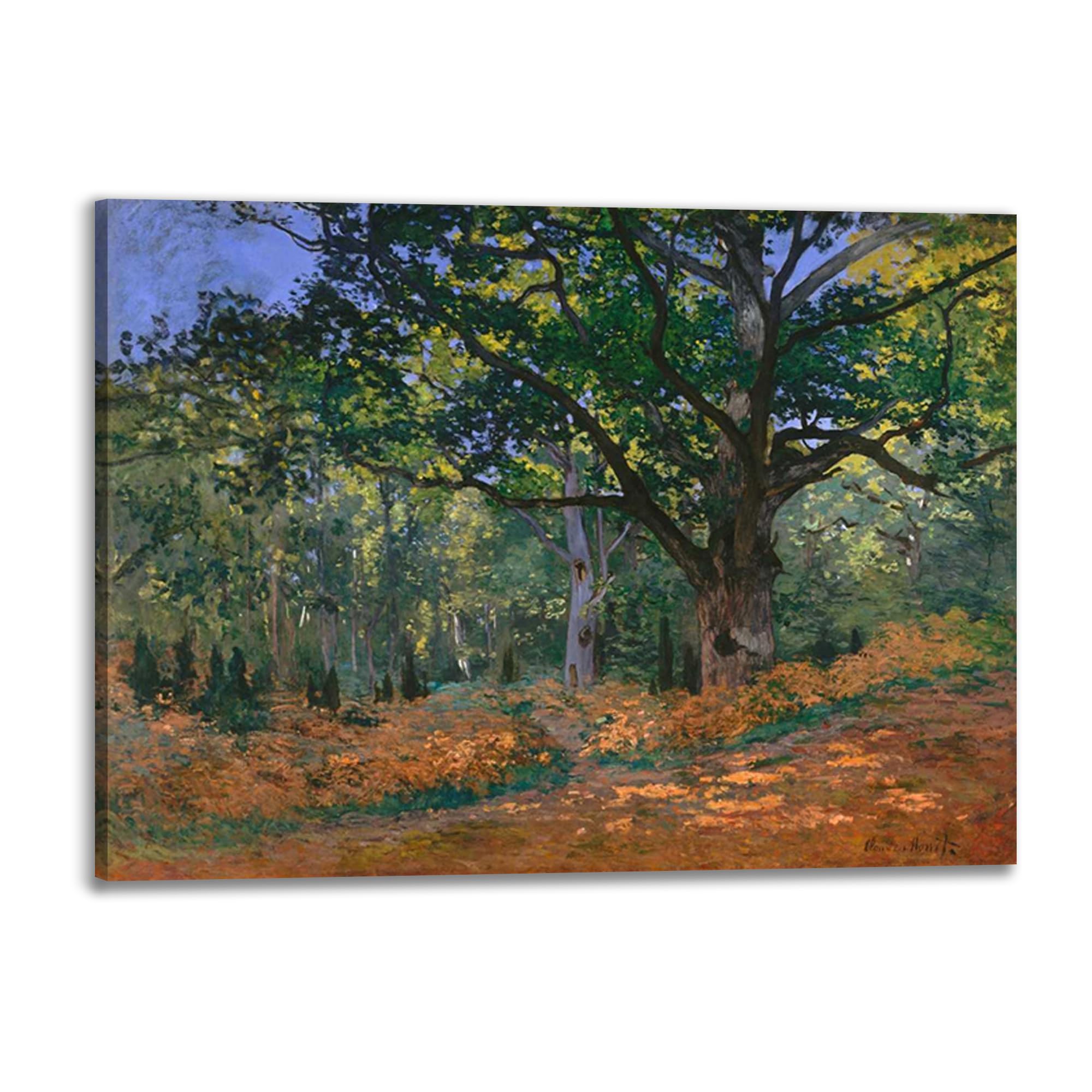 Impression sur toile Claude Monet de dimension 40x30 cm avec cadre en bois
