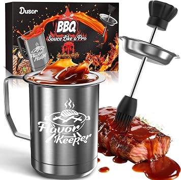 Dusor BBQ Basting Brushes for Sauce, Grill Accessories Gifts for Men Women | Gifts for Him Who Have Everything Kitchen Gadgets, Grilling Gift for Men, Cooking Grilling Accessories Gift for Dad Husband