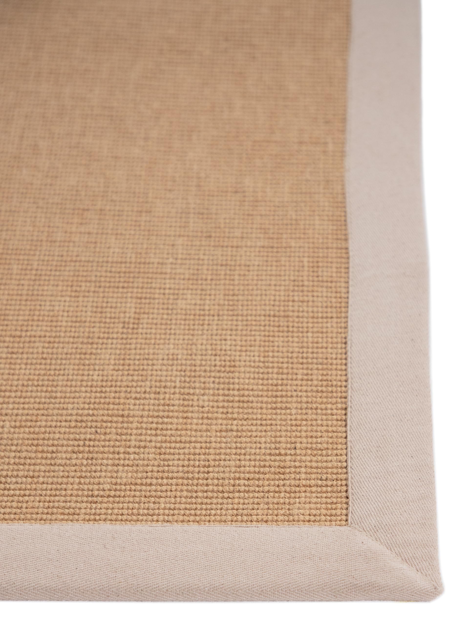 carpetfine Alfombra Natural de Sisal Beige 160x230 cm | Alfombra Moderna para salón y Dormitorio