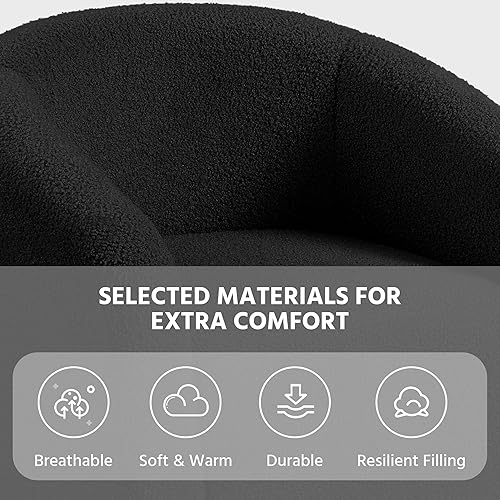 Miniatura 134 de Topeakmart Silla decorativa de terciopelo, cómoda y moderna silla de club de terciopelo con reposabrazos y patas resistentes para sala de Azul