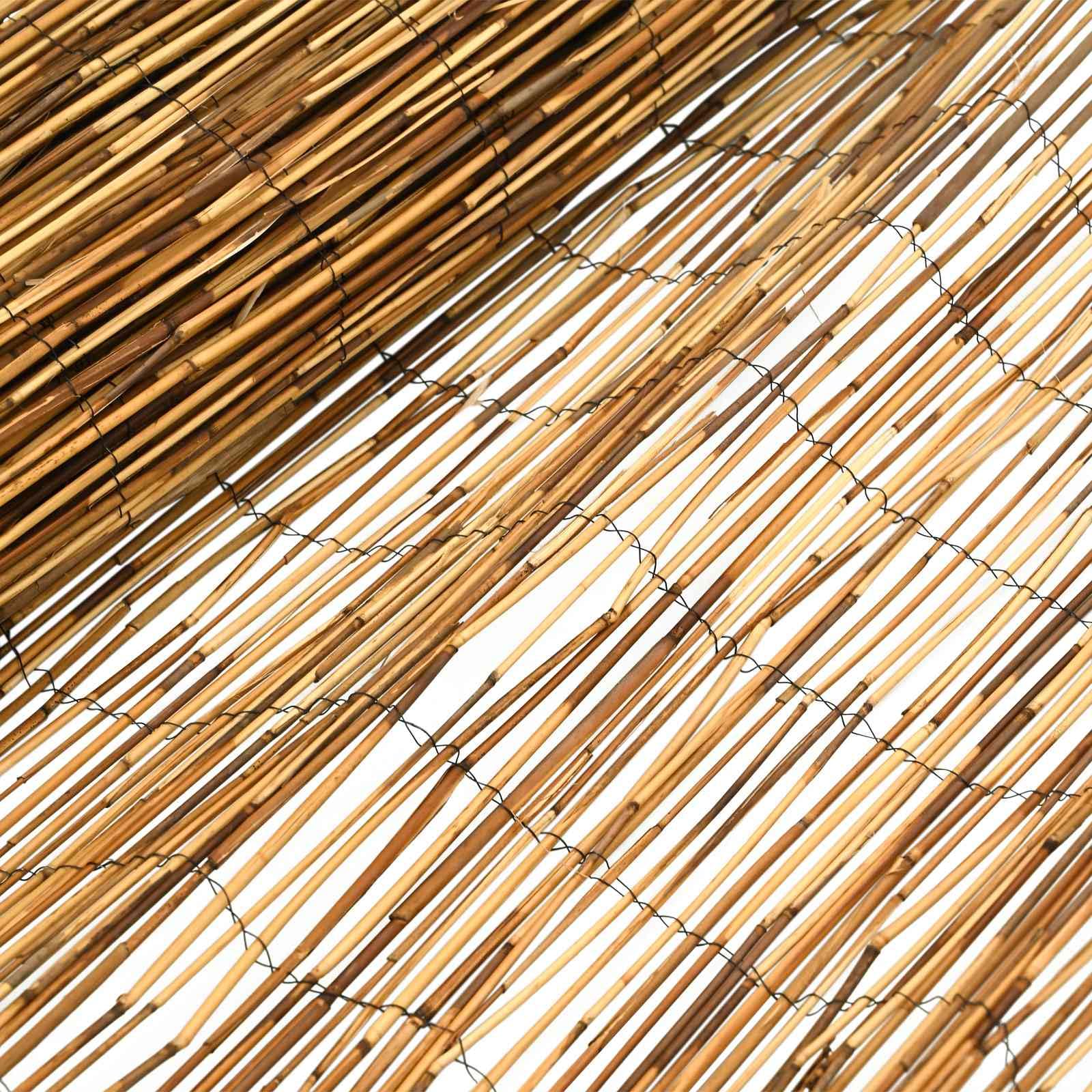 Recinzione in canna da giardino, in carbonio, 300 x 100 cm | Recinzione in canna naturale come protezione della privacy per balconi, terrazze e giardini. Legato con filo metallico.