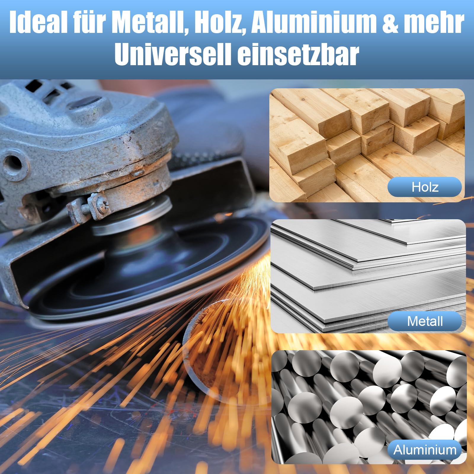 Schleifscheiben 125mm – 22 Stück (Korn 40/60/80/120) – T29 Schnitt – Fächerscheiben & Lamellenscheiben – Für Metall und Holz, geeignet für Winkelschleifer
