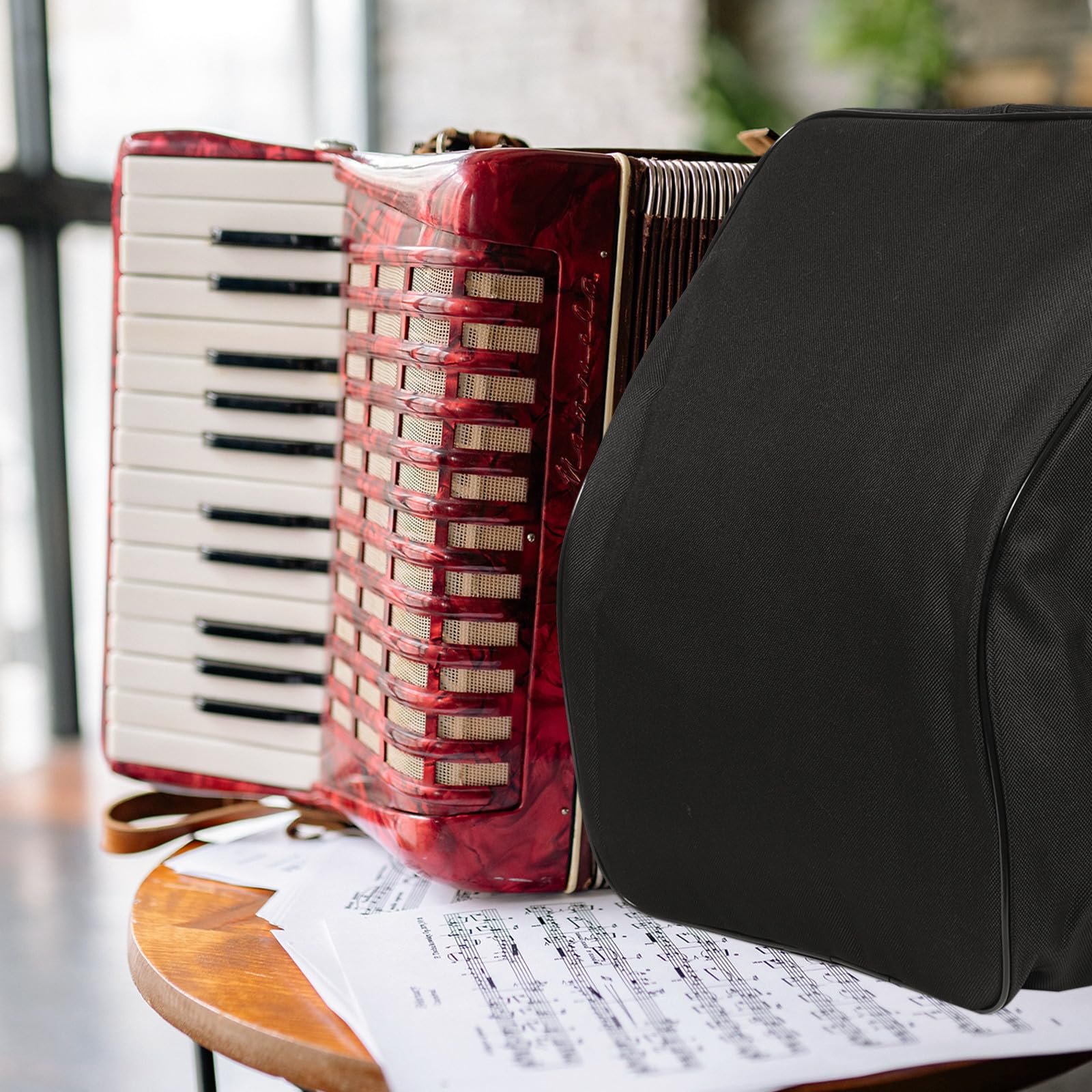 Alasum Custodia Protettiva per Organetto a 8 Bassi Oxford, Zaino Portatile per Musicisti e Ragazzo Ragazza, Resistente ad Alta Temperatura