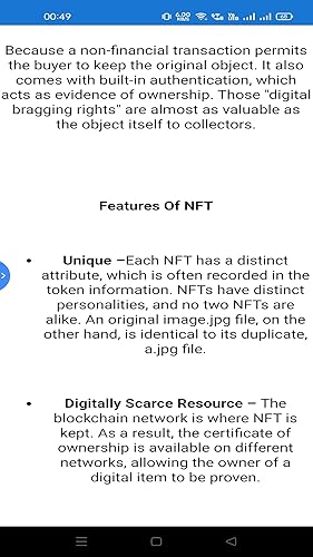 Features And Benefits Of NFT