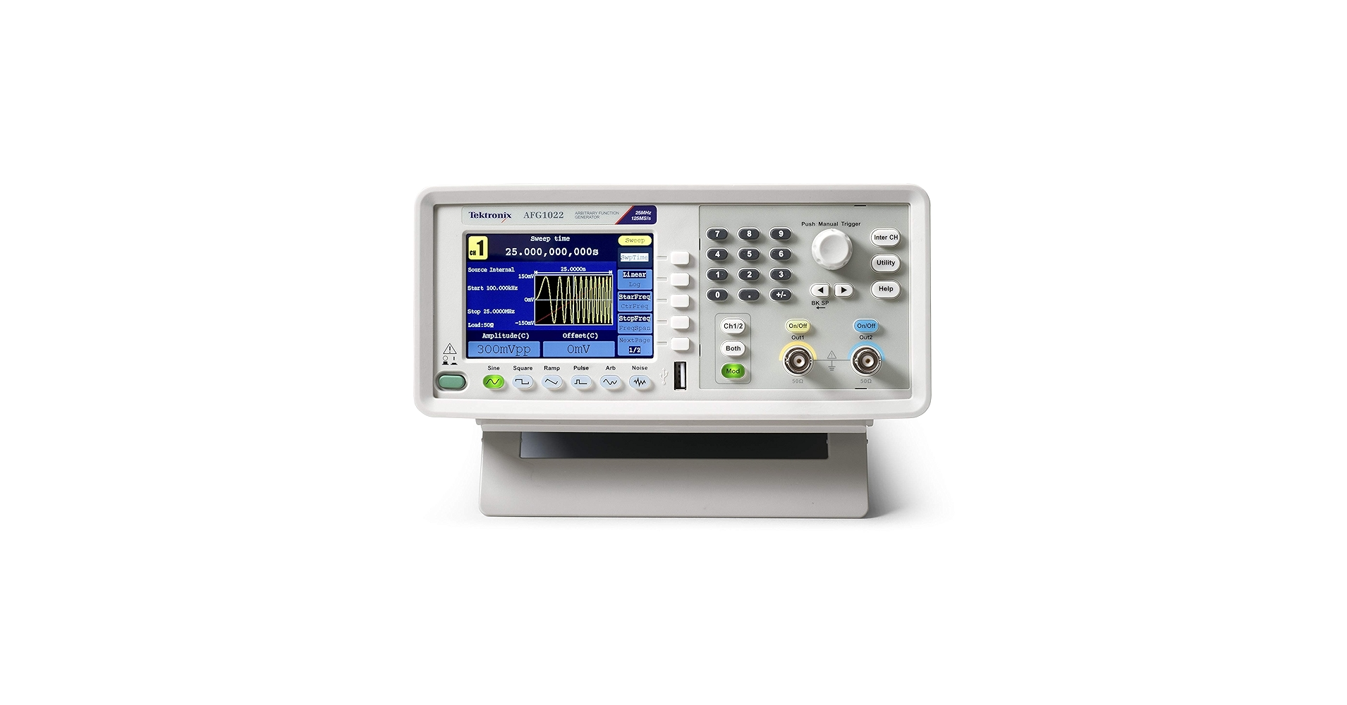 Tektronix AFG1022 Arbitrary Function Generator, 25 MHz or 60