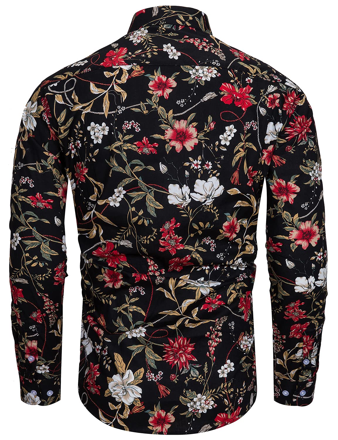 TUNEVUSE Tropical Camicia con Bottoni Uomo