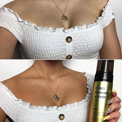 Miniatura 5 de b.tan + Glow paquete de autobronceador con mousse tanned AF para bronceado rápido y oscuro, rocío autobronceante gradual you go girl para rostro y