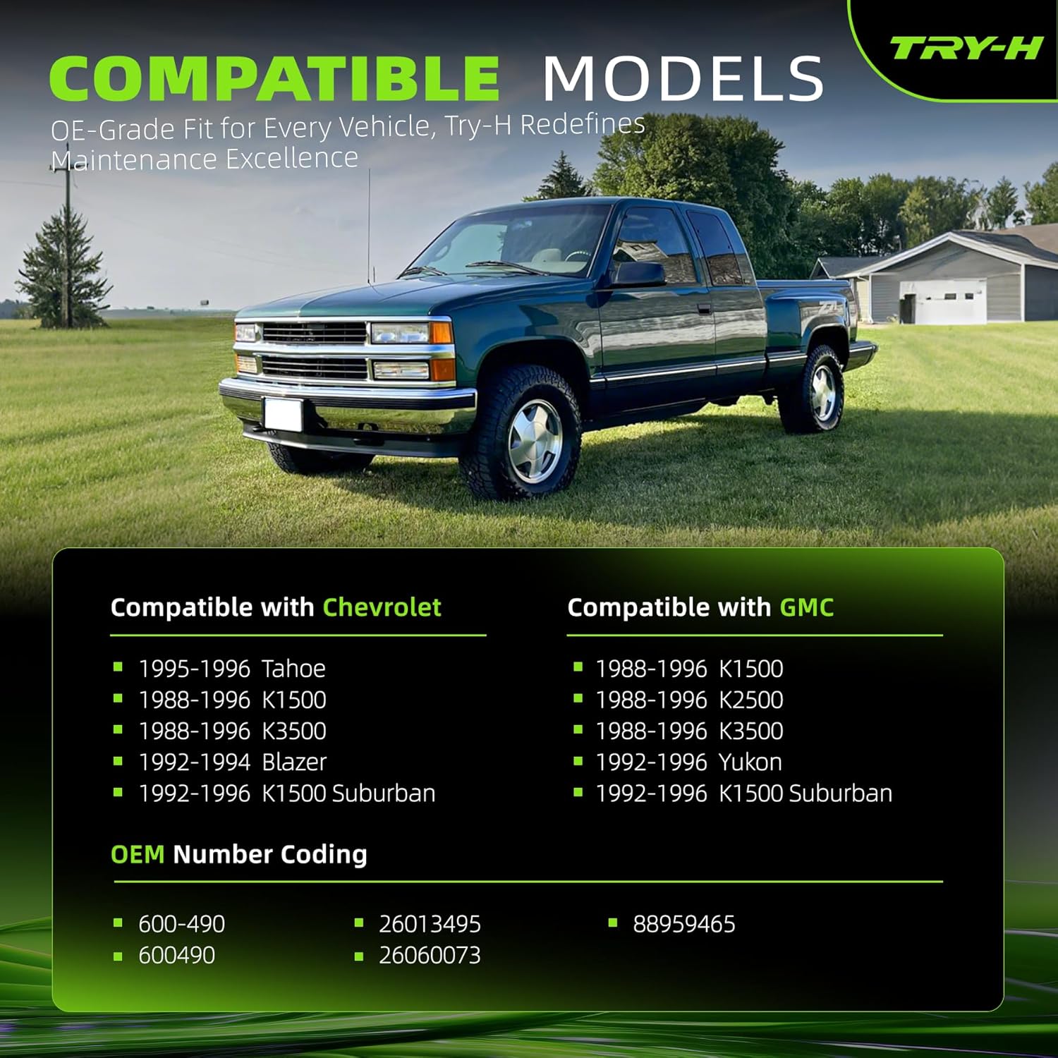 600-490 4WD Actuator Compatible with Chevrolet Tahoe Blazer K1500 K2500 K3500 GMC Yukon Suburban 1988-1996 Replace 600490 26013495 26060073 88959465