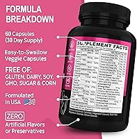 Vista 9 de Péptidos de colágeno múltiple y multivitamínico para mujer, cápsulas complejas de colágeno múltiple tipo I, II, III, V y X, píldoras de péptidos