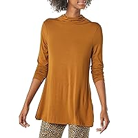 Amazon Essentials Tunica Morbida con Collo a Lupetto a Maniche Lunghe in Jersey Donna
