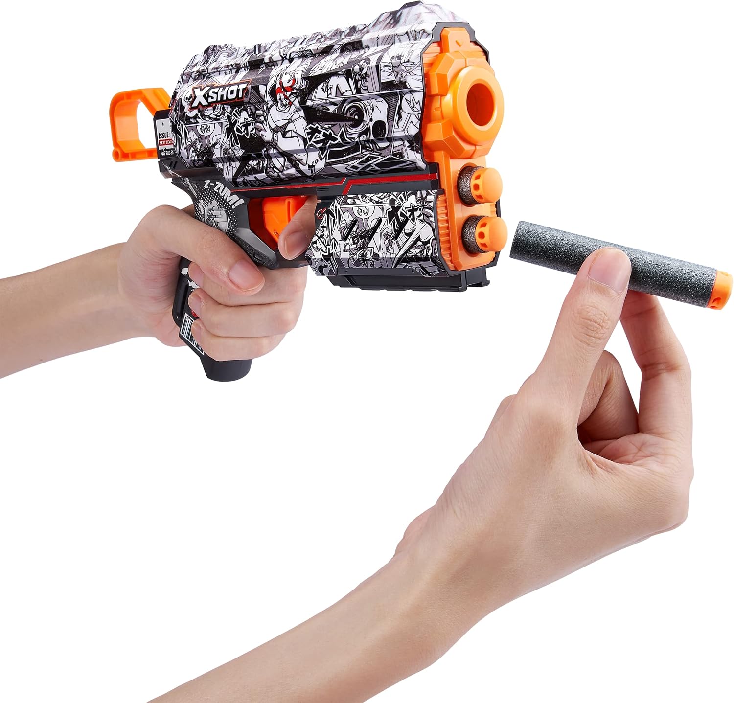 X-Shot Skins Flux, Illustrate, Foam Dart Blaster (Pack of 2, 16 Darts) - Image 5
