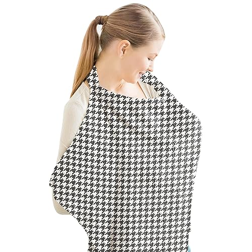 Miniatura 29 de Konssy Funda de Lactancia de Muselina para Amamantamiento de Bebé, Transpirable 100% Algodón Funda de Lactancia con Aro Rígido para Delantal