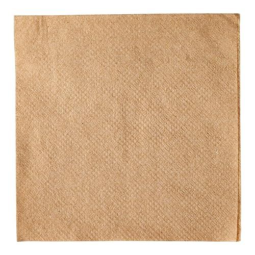 Karat Servilletas de cóctel Kraft de alta calidad para bares, restaurantes, fiestas, 9 x 9 pulgadas desplegadas (KN-B99-1K)