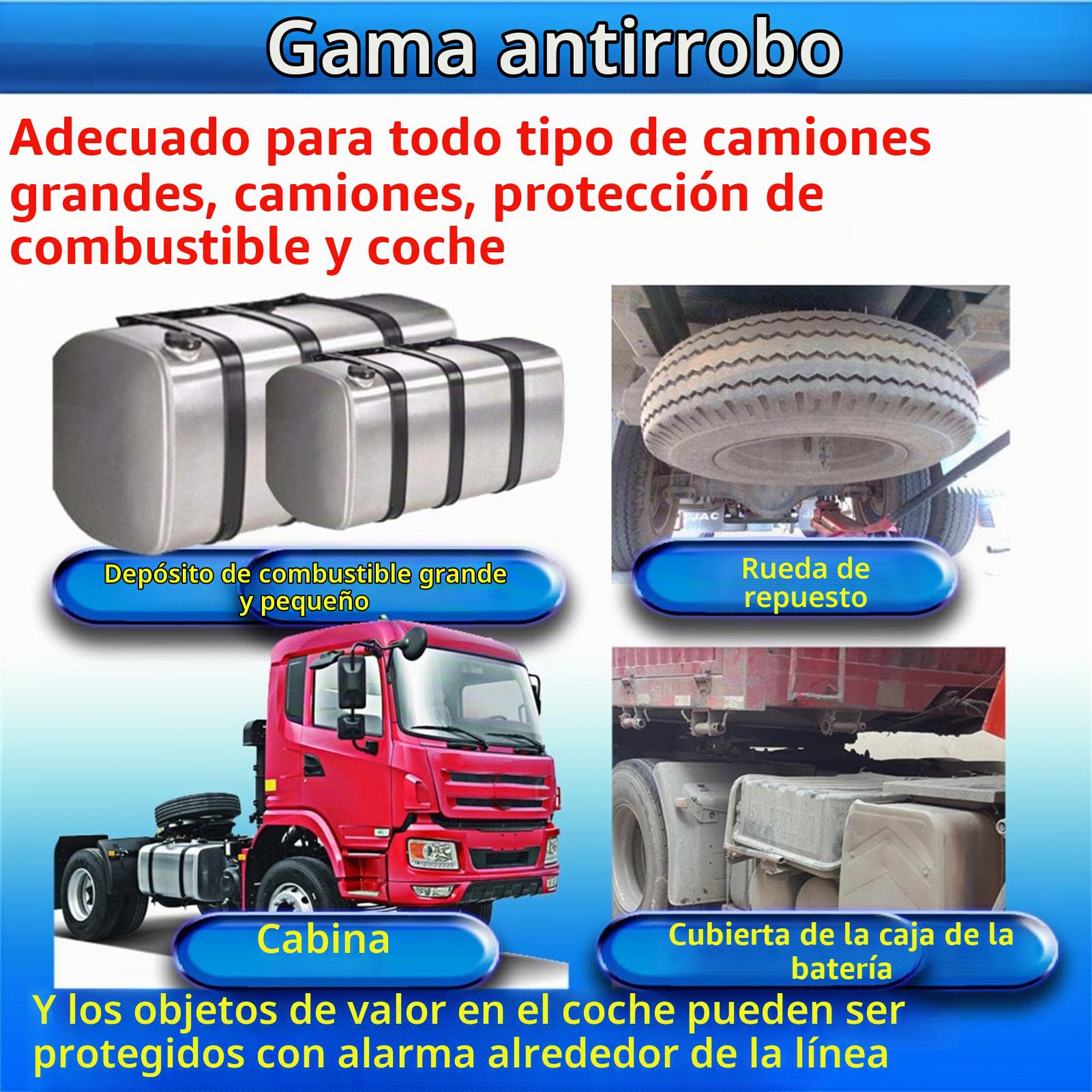 Alarma Coche,Sistemas Alarma Seguridad para vehículos | Kit Alarma Aceite antirrobo 12V-24V sin Falsa Alarma