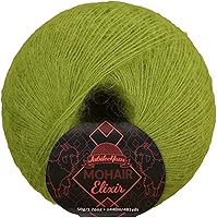 Vista 104 de JubileeYarn Mohair Elixir Yarn - 50g/ovillo Mezcla de lana para bebé - Azul Laguna - 4 ovillos