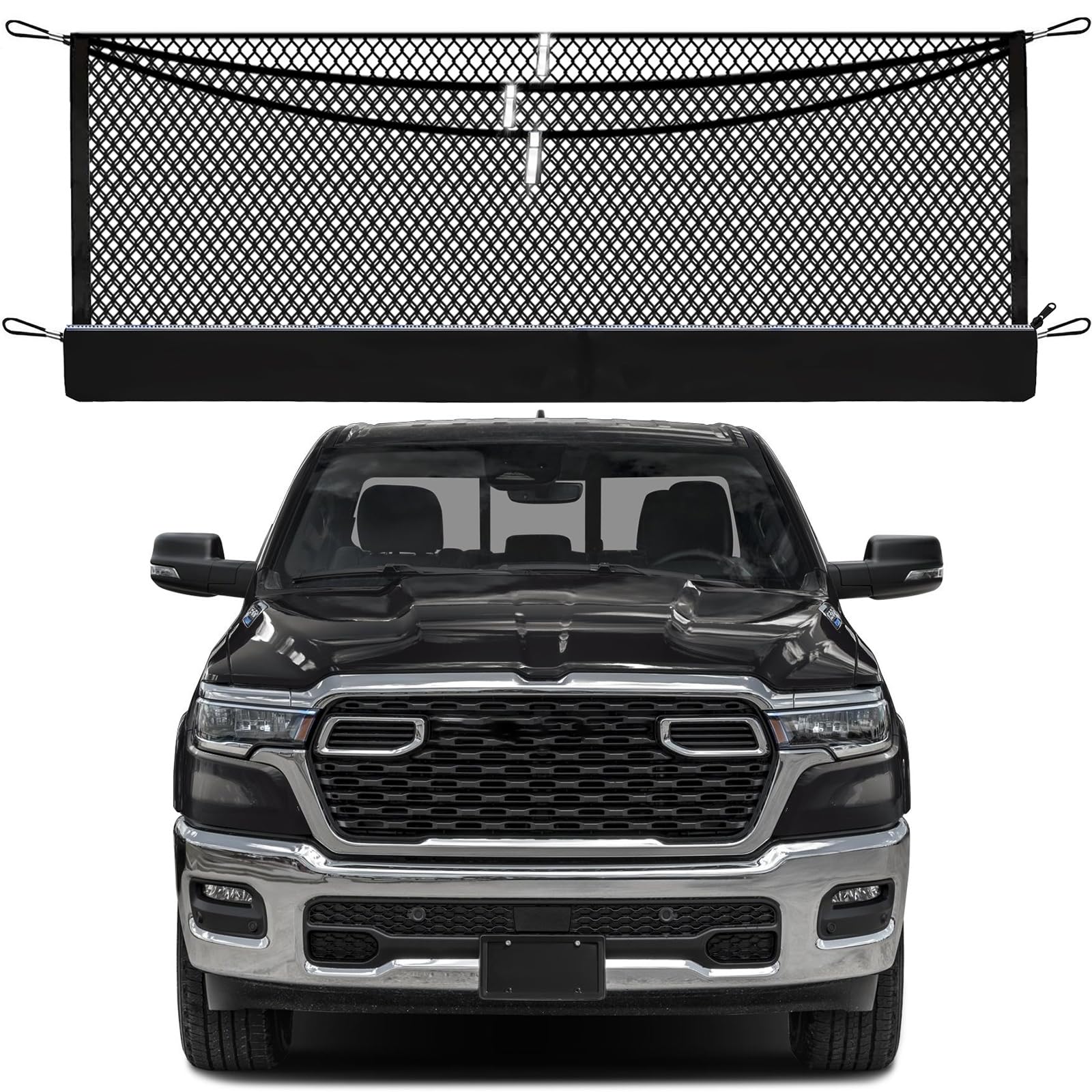 3-Layer Cargo Net for Dodge RAM1500/2500/3500 2019-2026, Zoned Storage Use